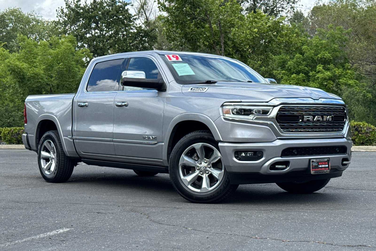 Used 2019 RAM Ram 1500 Pickup Limited with VIN 1C6SRFHT0KN517523 for sale in Rocklin, CA