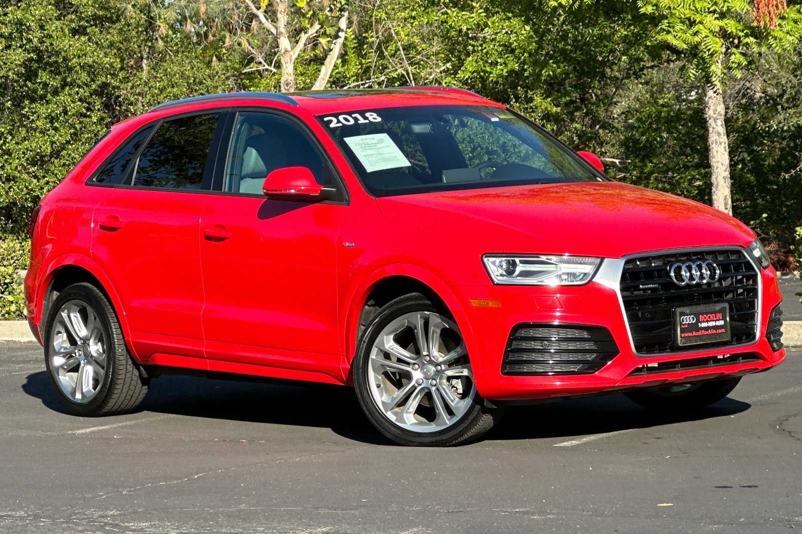 Used 2018 Audi Q3 Premium with VIN WA1ECCFS1JR017002 for sale in Rocklin, CA