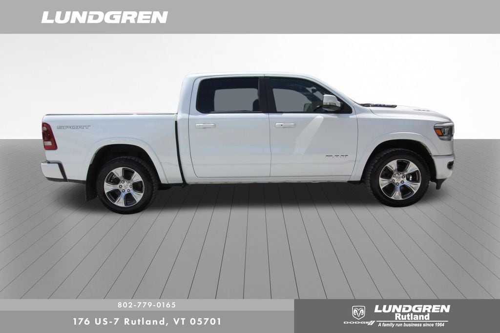 Used 2021 RAM Ram 1500 Pickup Laramie with VIN 1C6SRFJT3MN775161 for sale in Rutland, VT