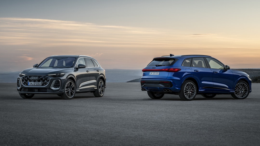 Front and rear view of the Audi 2025 SUV range