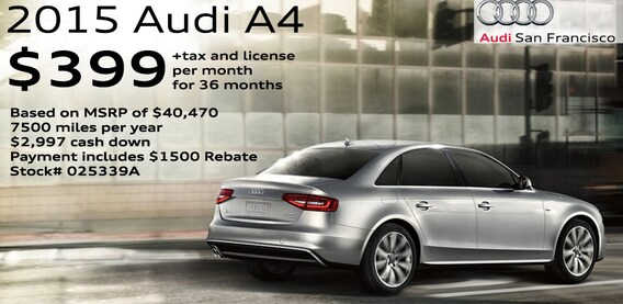 Audi San Francisco >> A4 Special Offers In San Francisco Ca Audi San Francisco Audi San Francisco >> A4 Special Offers In San Francisco Ca Audi San Francisco