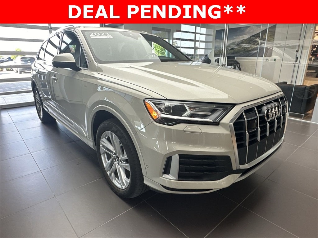 Used 2021 Audi Q7 Premium Plus with VIN WA1LJAF70MD027826 for sale in Merriam, KS