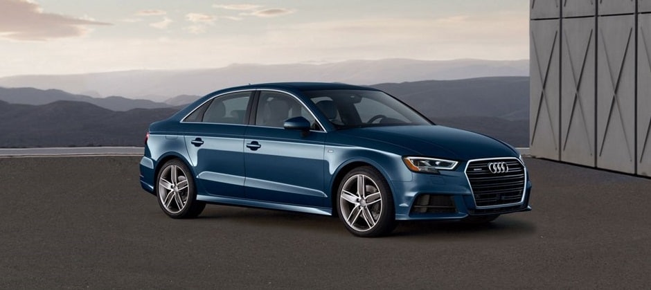 2017_Audi_A3_sedan_blue_front_side