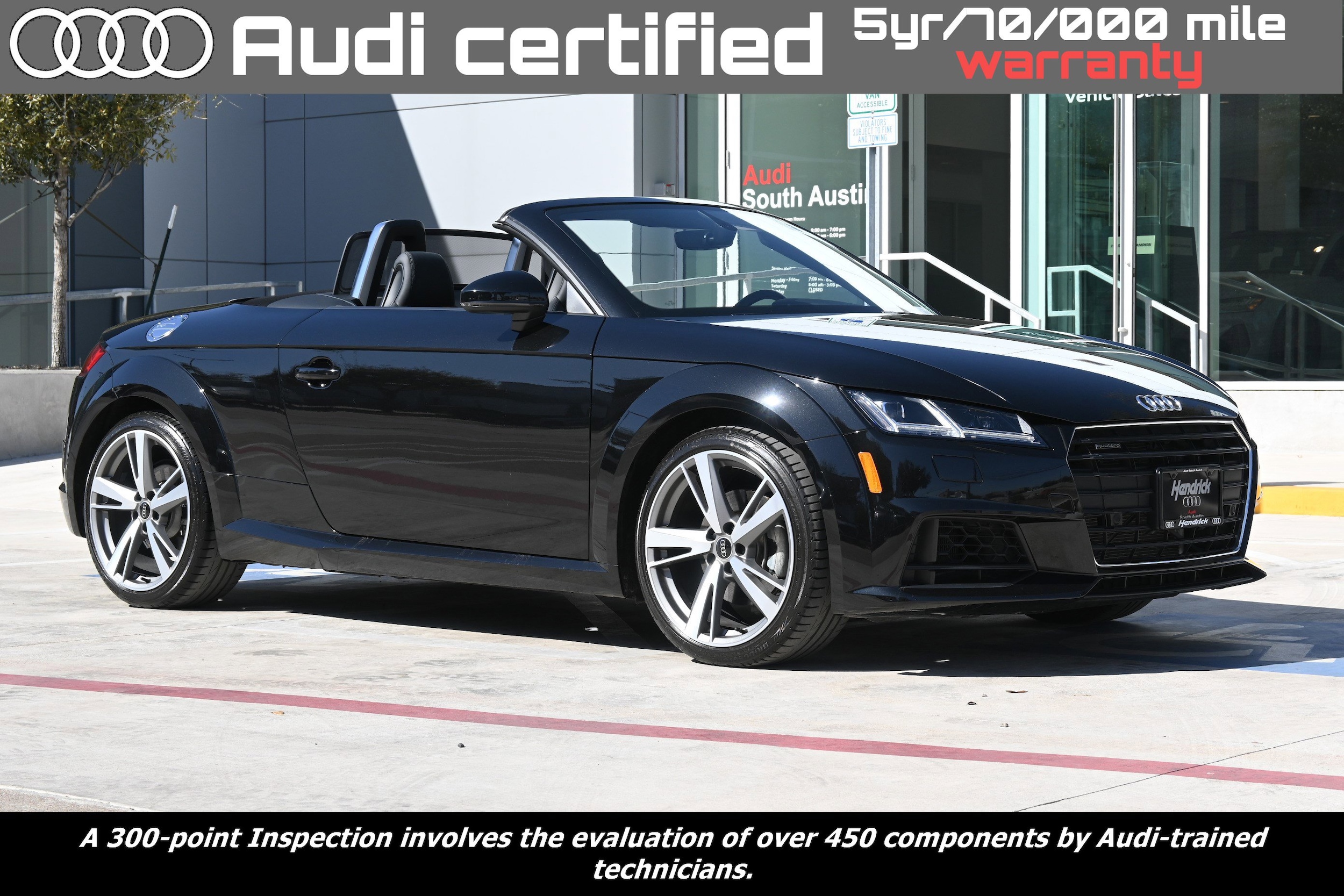 Certified 2023 Audi TT Roadster Base with VIN TRUTECFV9P1001936 for sale in Austin, TX