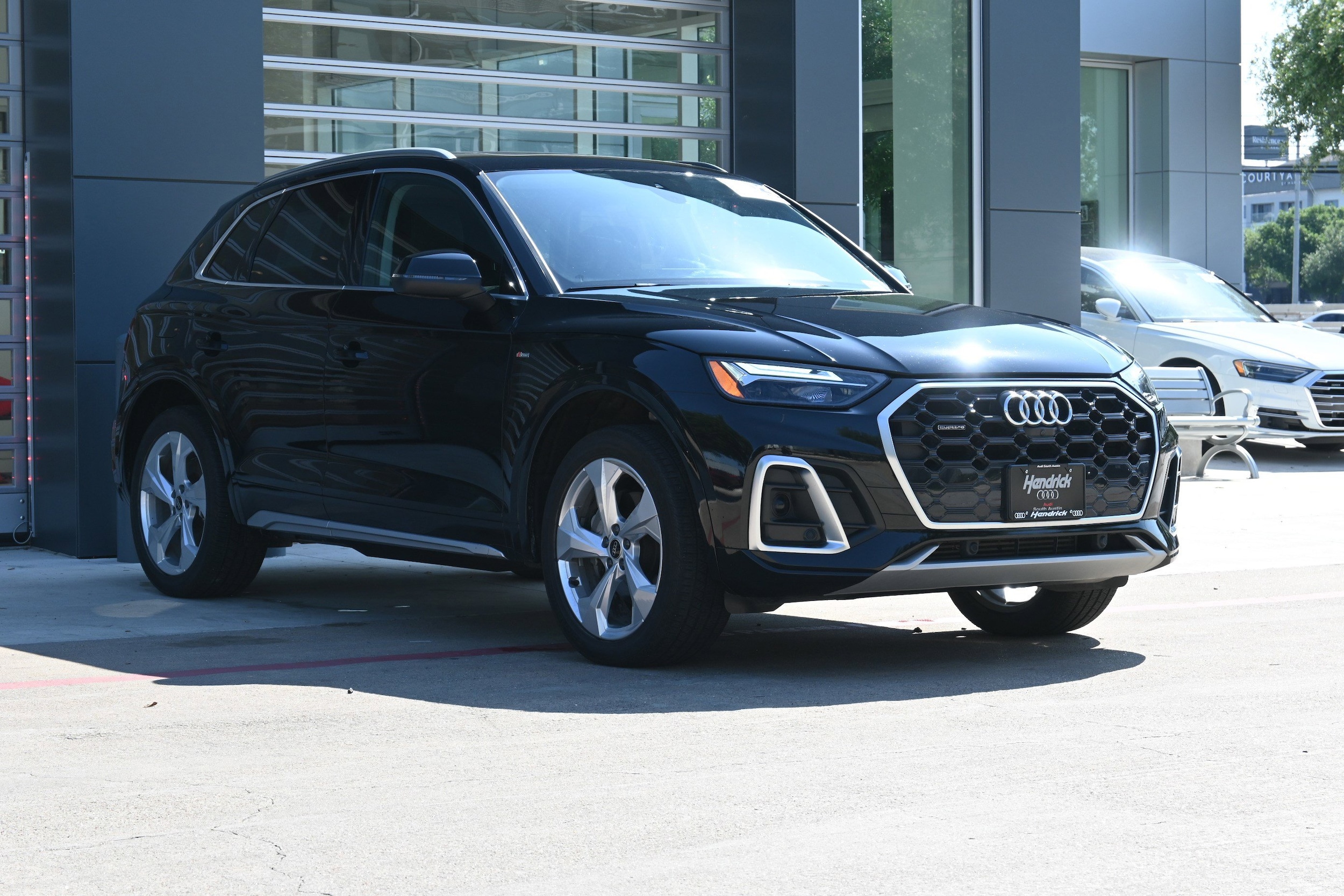Used 2023 Audi Q5 Premium Plus with VIN WA1EAAFY1P2147989 for sale in Austin, TX