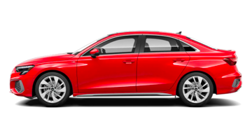 vue latérale du Audi A3
