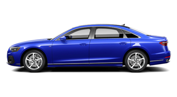 vue latérale du Audi A8