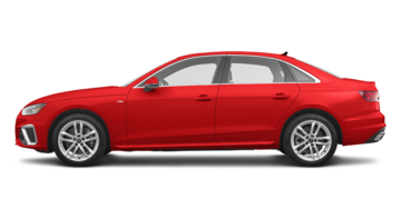 vue latérale du Audi A4