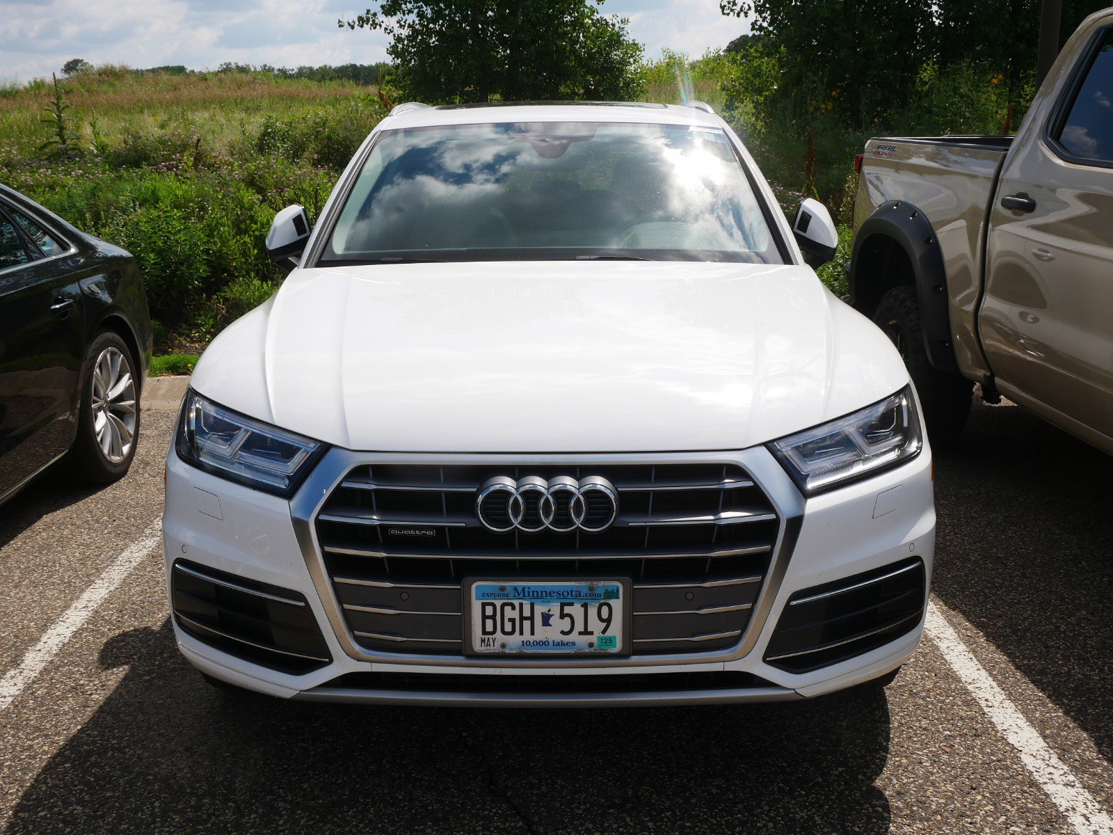 Used 2018 Audi Q5 Premium Plus with VIN WA1BNAFY1J2135033 for sale in Maplewood, MN