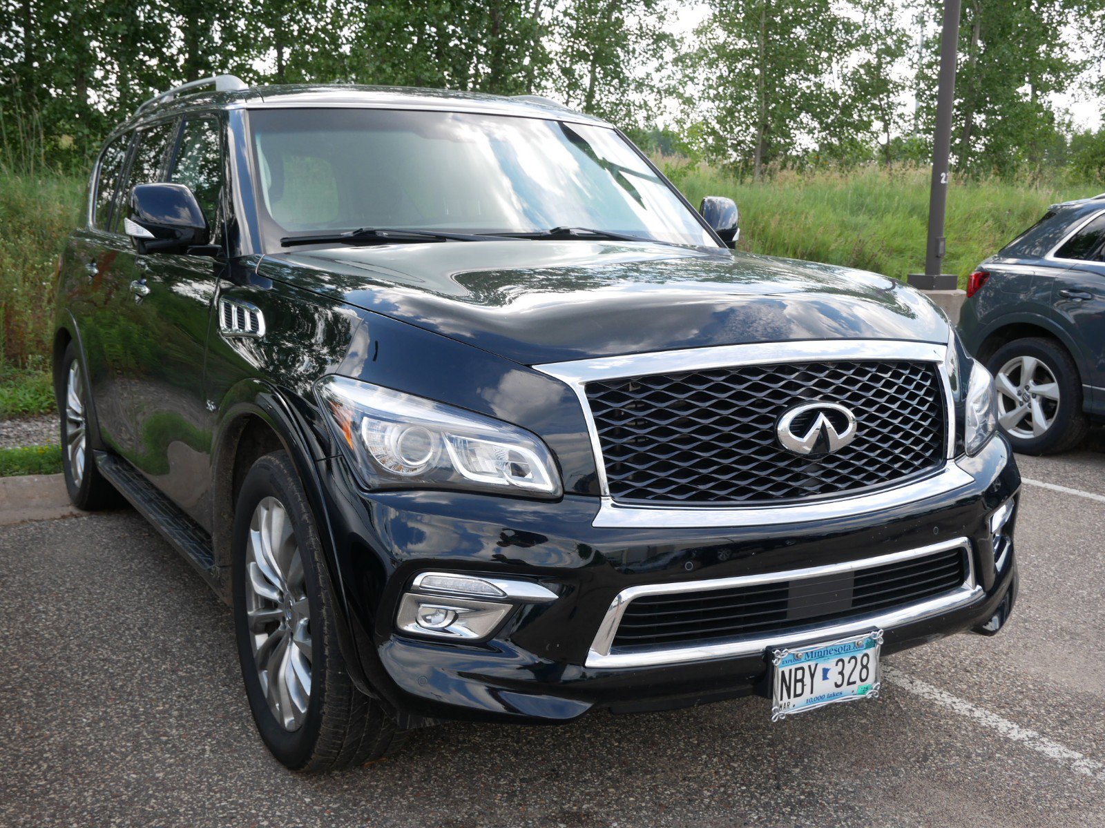 Used 2015 INFINITI QX80 Base with VIN JN8AZ2NE1F9080329 for sale in Maplewood, MN