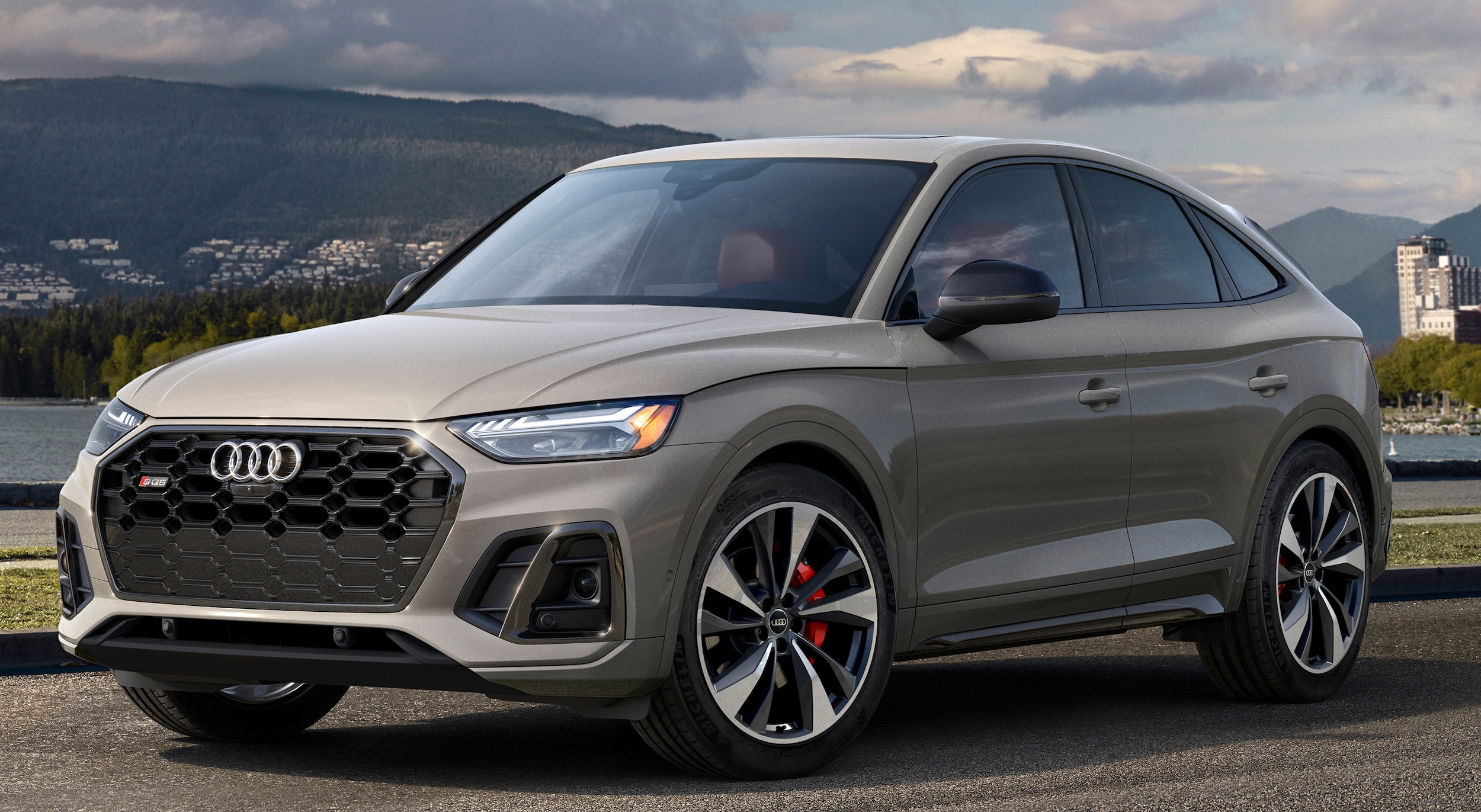 Protection Pare-chocs Arrière En Inox Brossé Pour Audi Q5 Sportback (2020-2024) - Anti-rayures Pour Seuil De Coffre - Facile à Coller