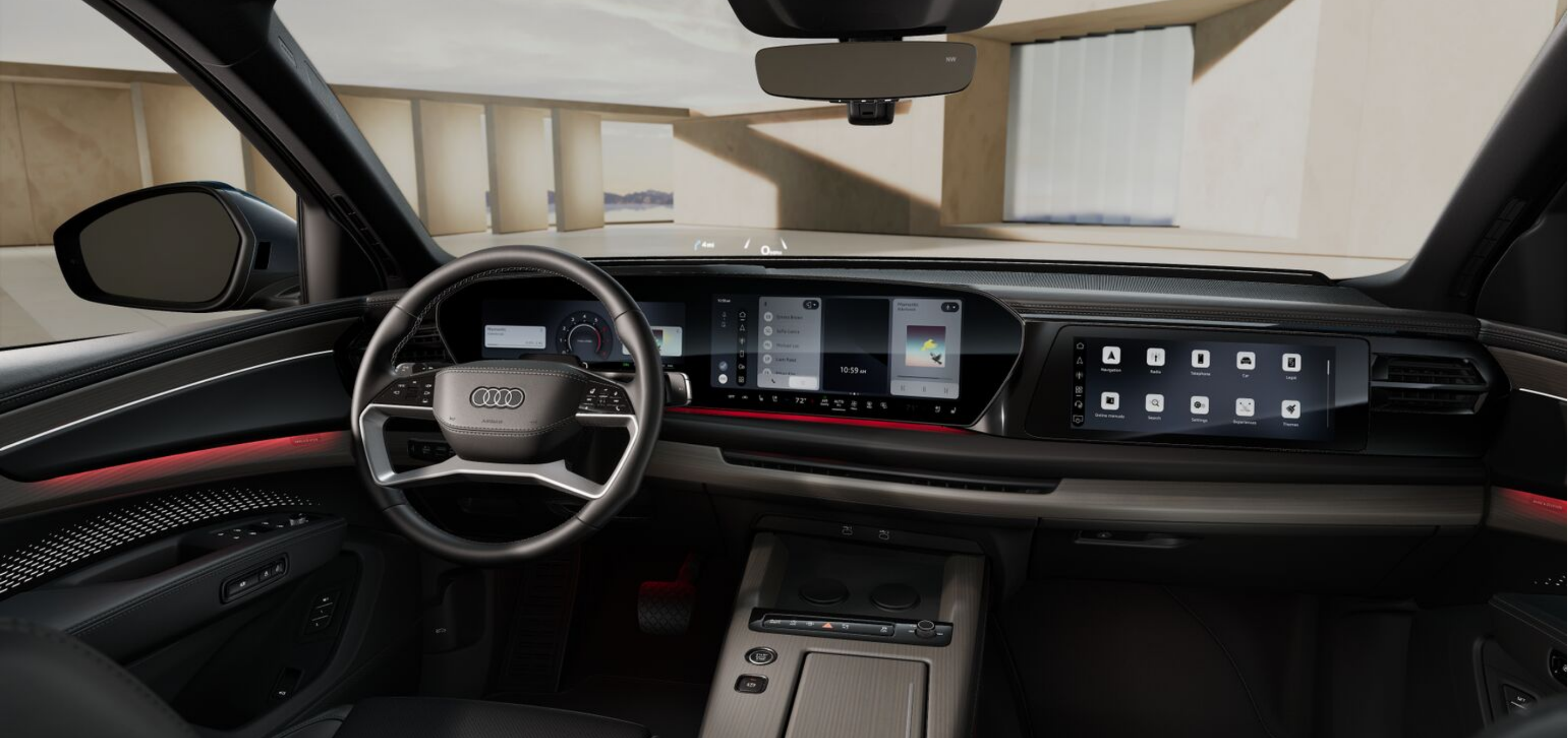 Interior view of the 2027 Audi Q7