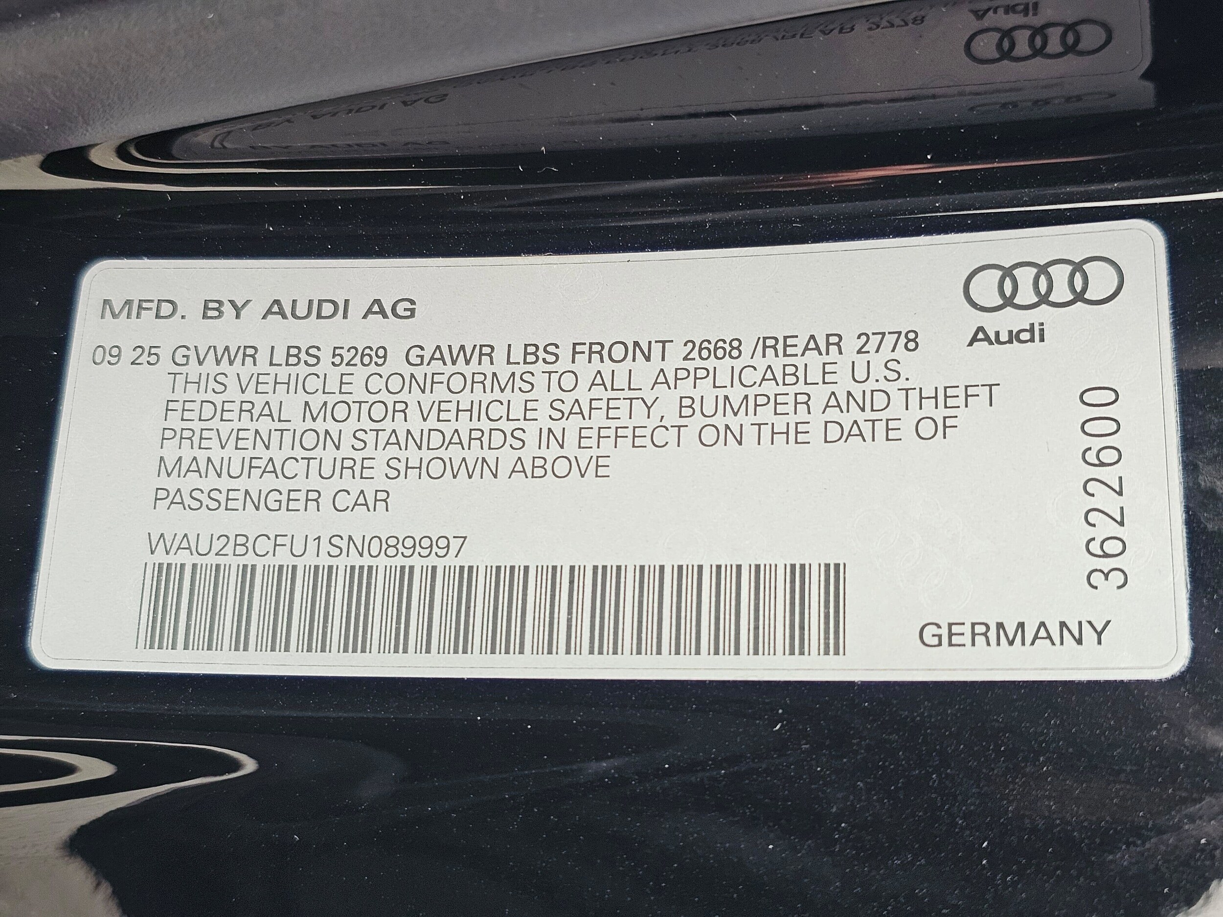 New 2025 Mythos Black Audi 2.0T Premium Plus image 30