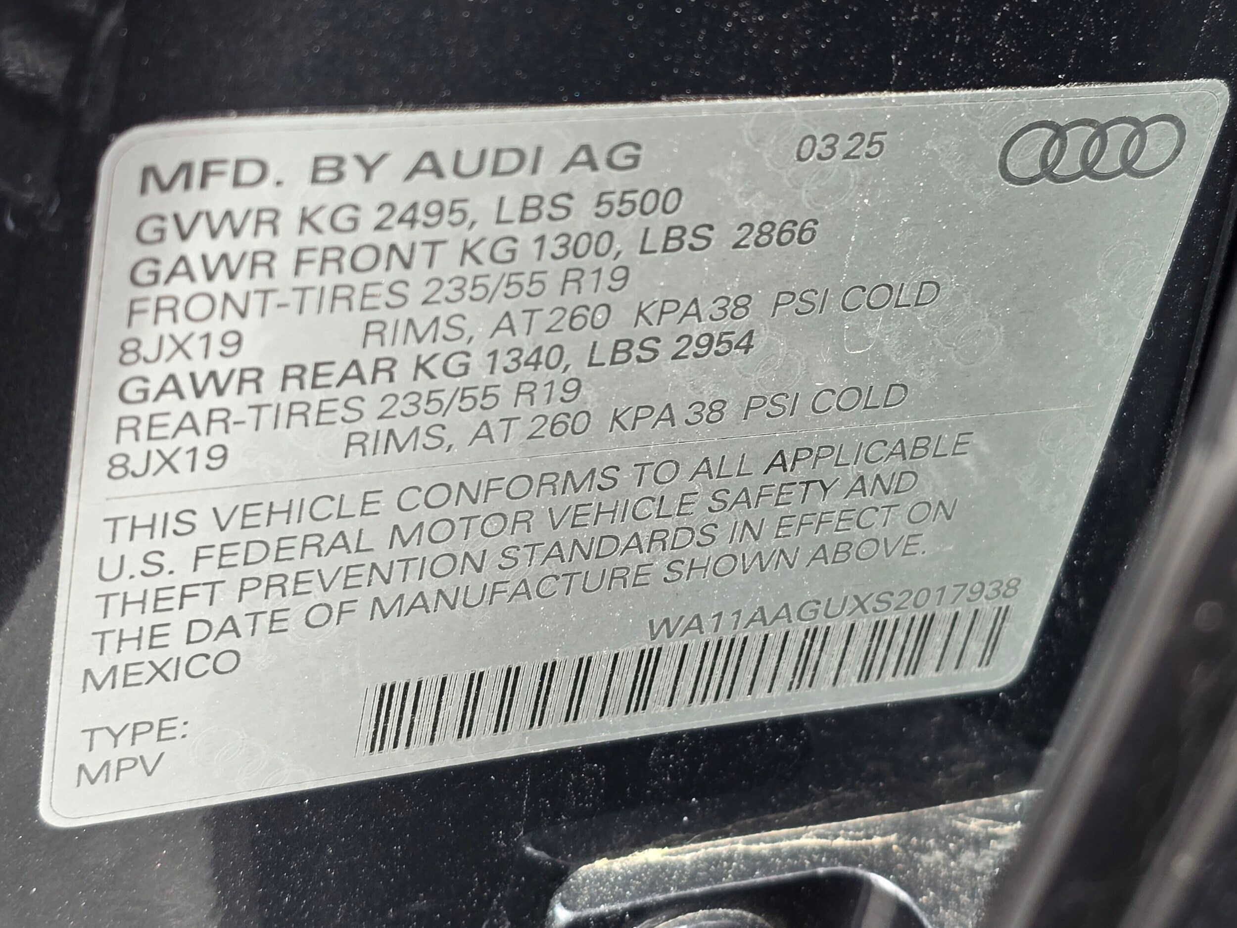 Certified Used 2025 Tambora Gray Metallic Audi Premium image 30