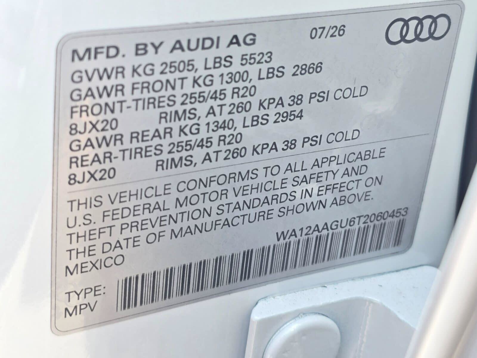 New 2026 Glacier White Audi 2.0T Premium Plus image 30