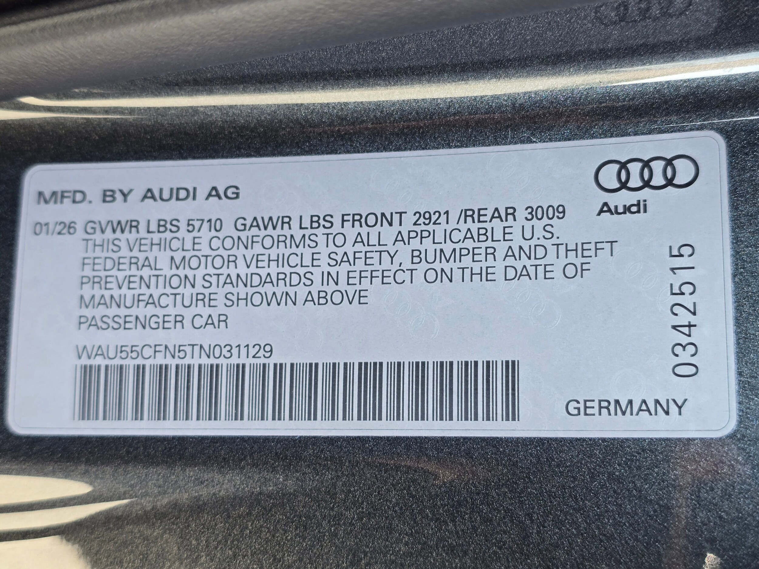 New 2026 Daytona Gray Pearl Audi Premium Plus image 63