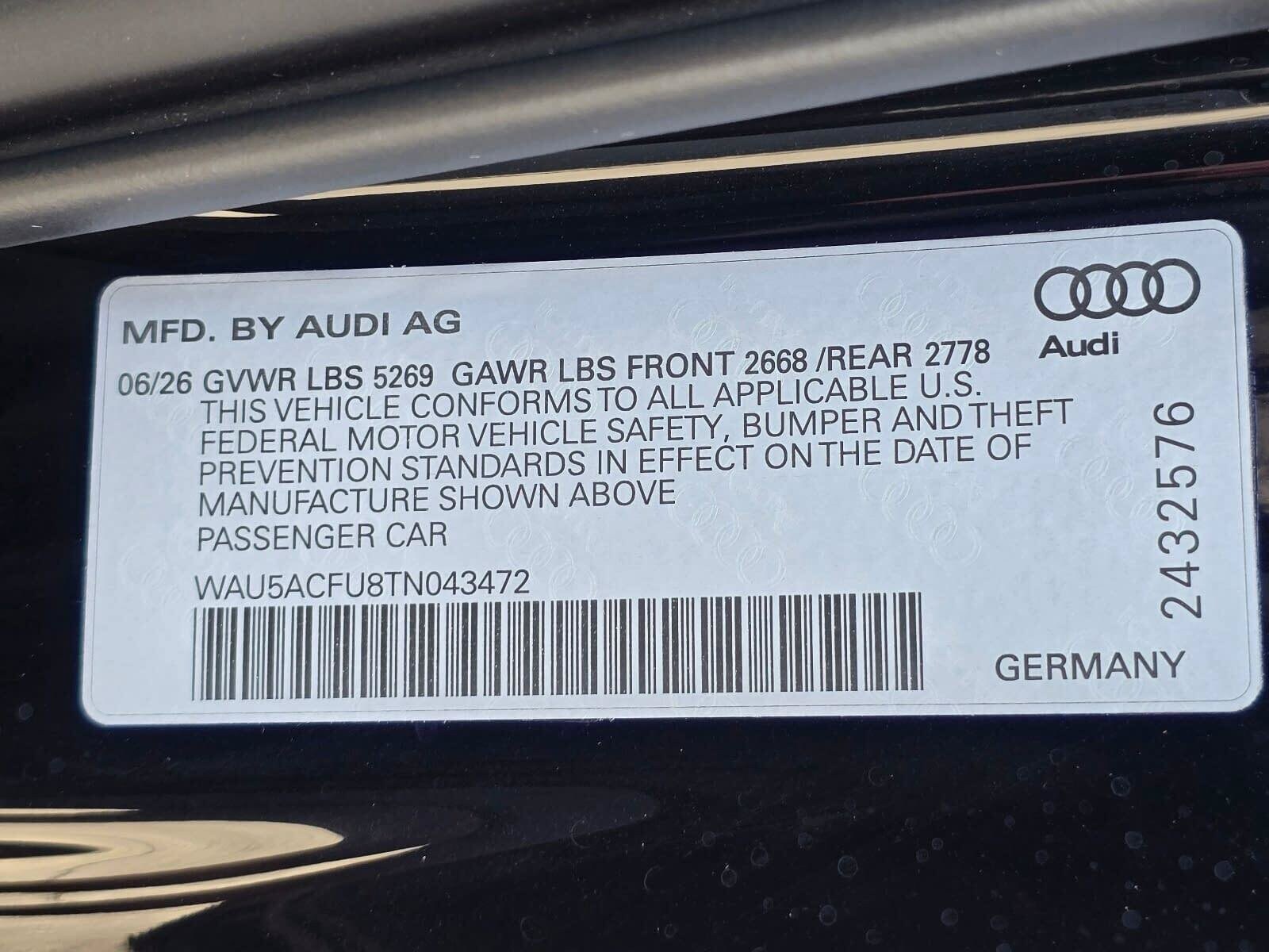 New 2026 Mythos Black Audi 2.0T Premium Plus image 30