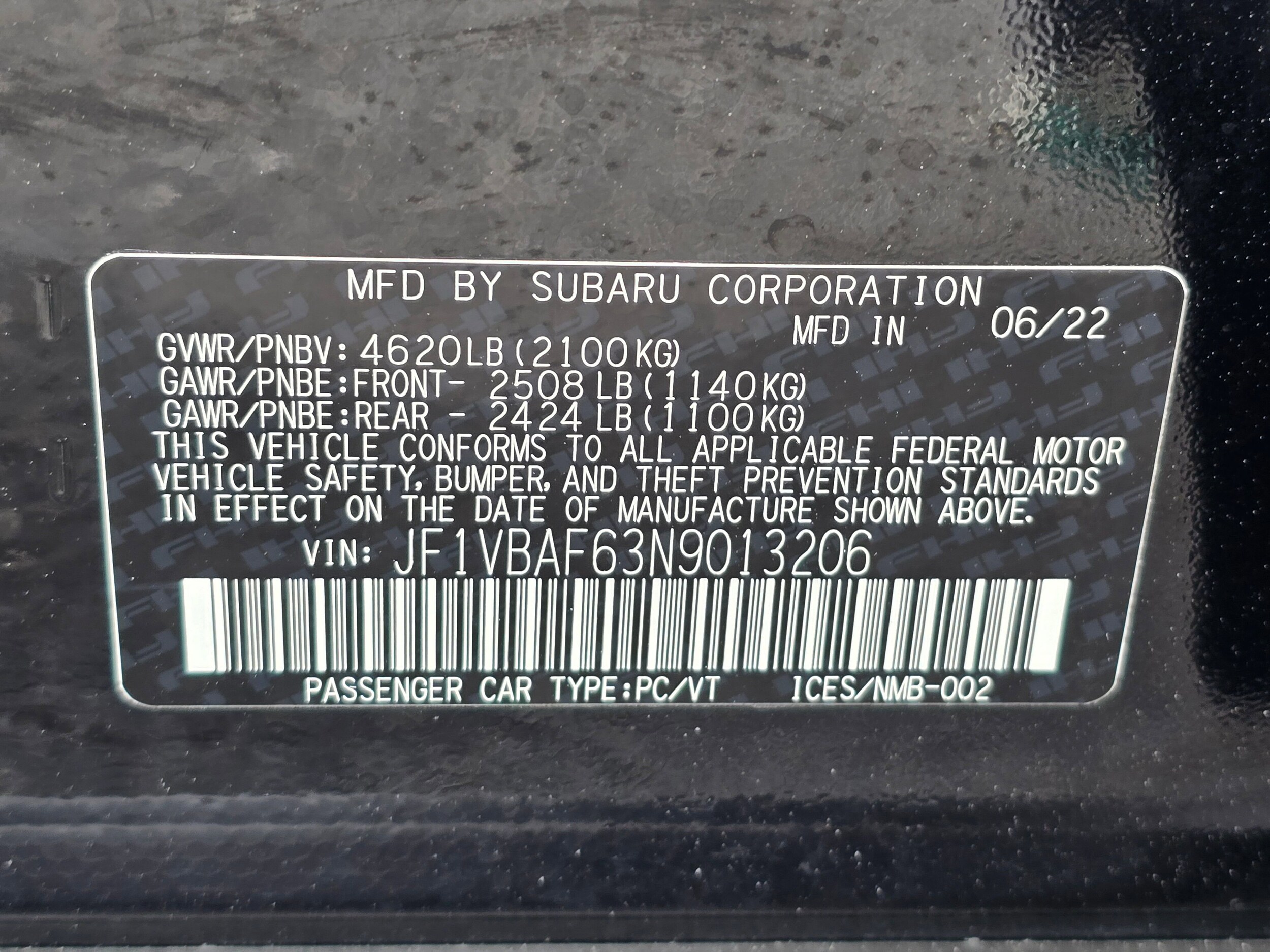 Used 2022 Crystal Black Silica Subaru Premium image 63