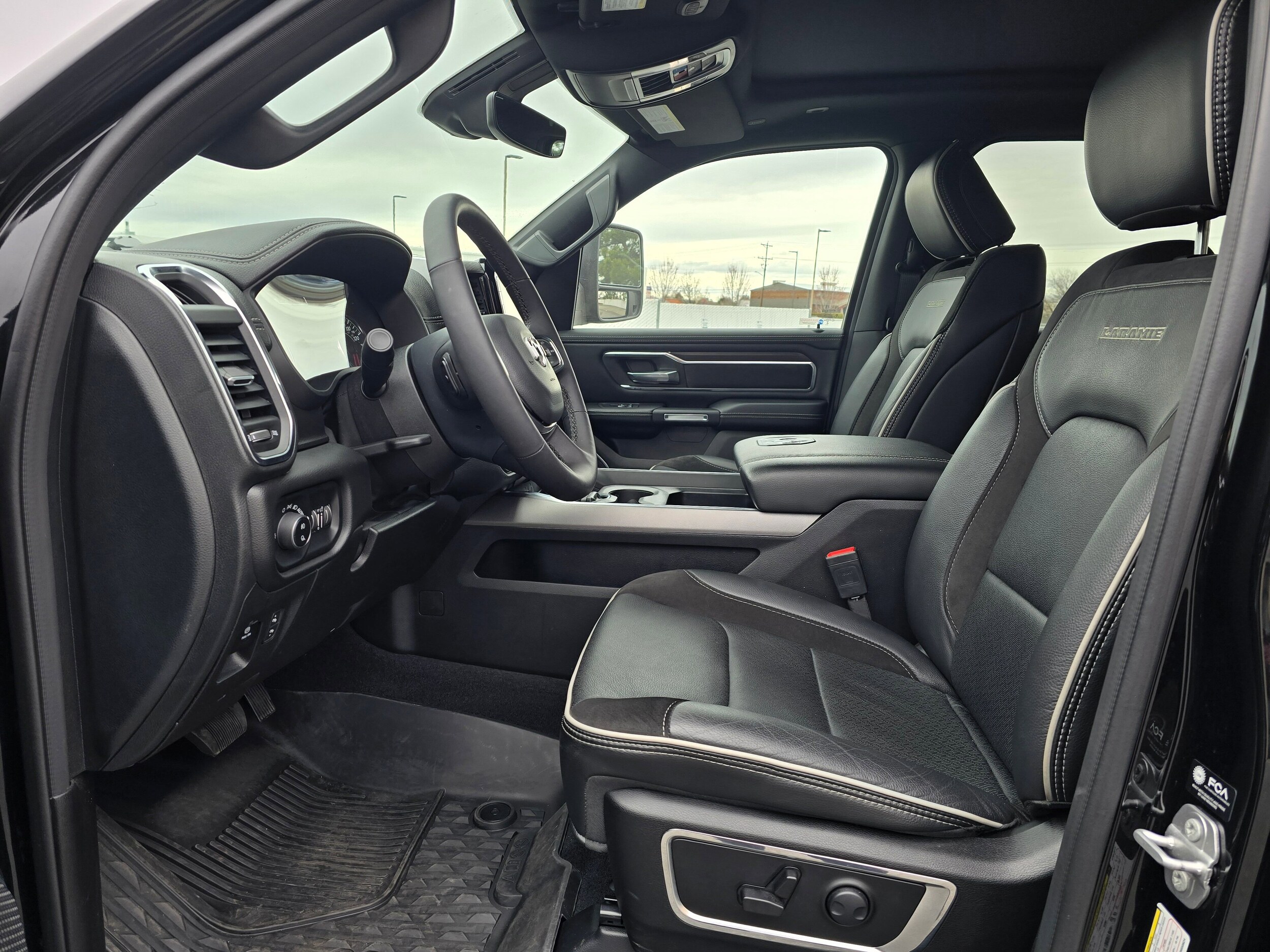 Used 2025 Diamond Black Crystal Pearlcoat Ram Laramie image 44