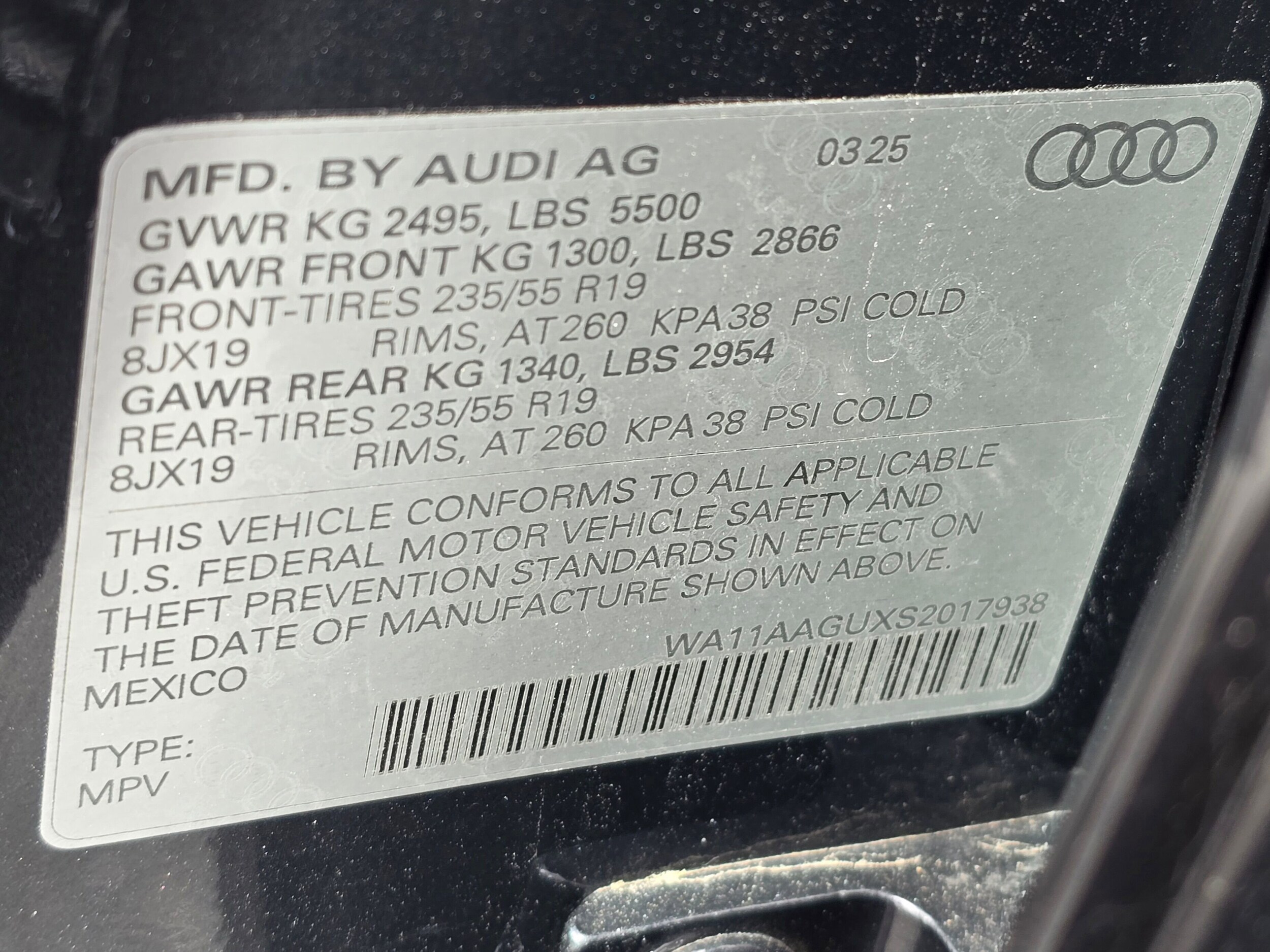 Certified Used 2025 Tambora Gray Metallic Audi Premium image 61