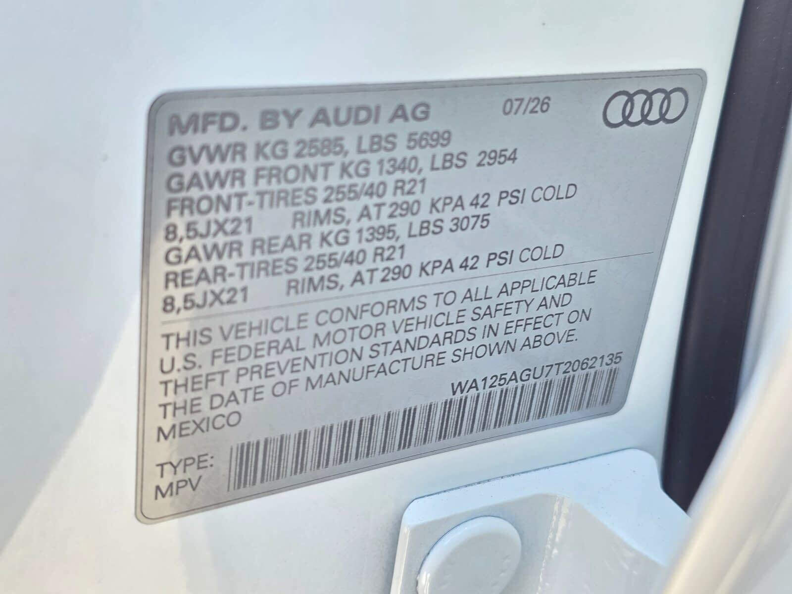 New 2026 Arkona White Audi 3.0T Premium Plus image 29