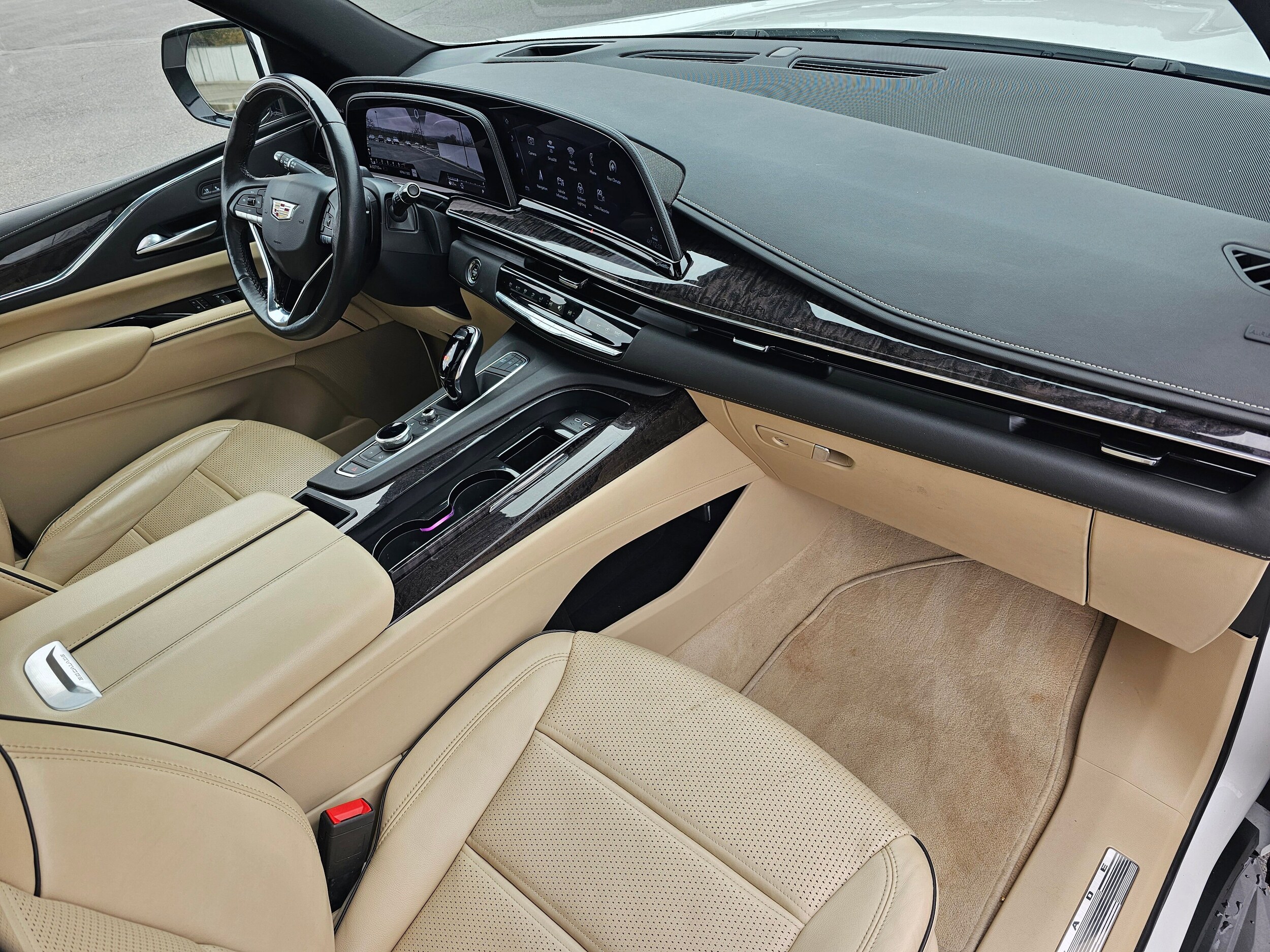 Used 2023 Crystal White Tricoat Cadillac 4WD Premium Luxury image 48