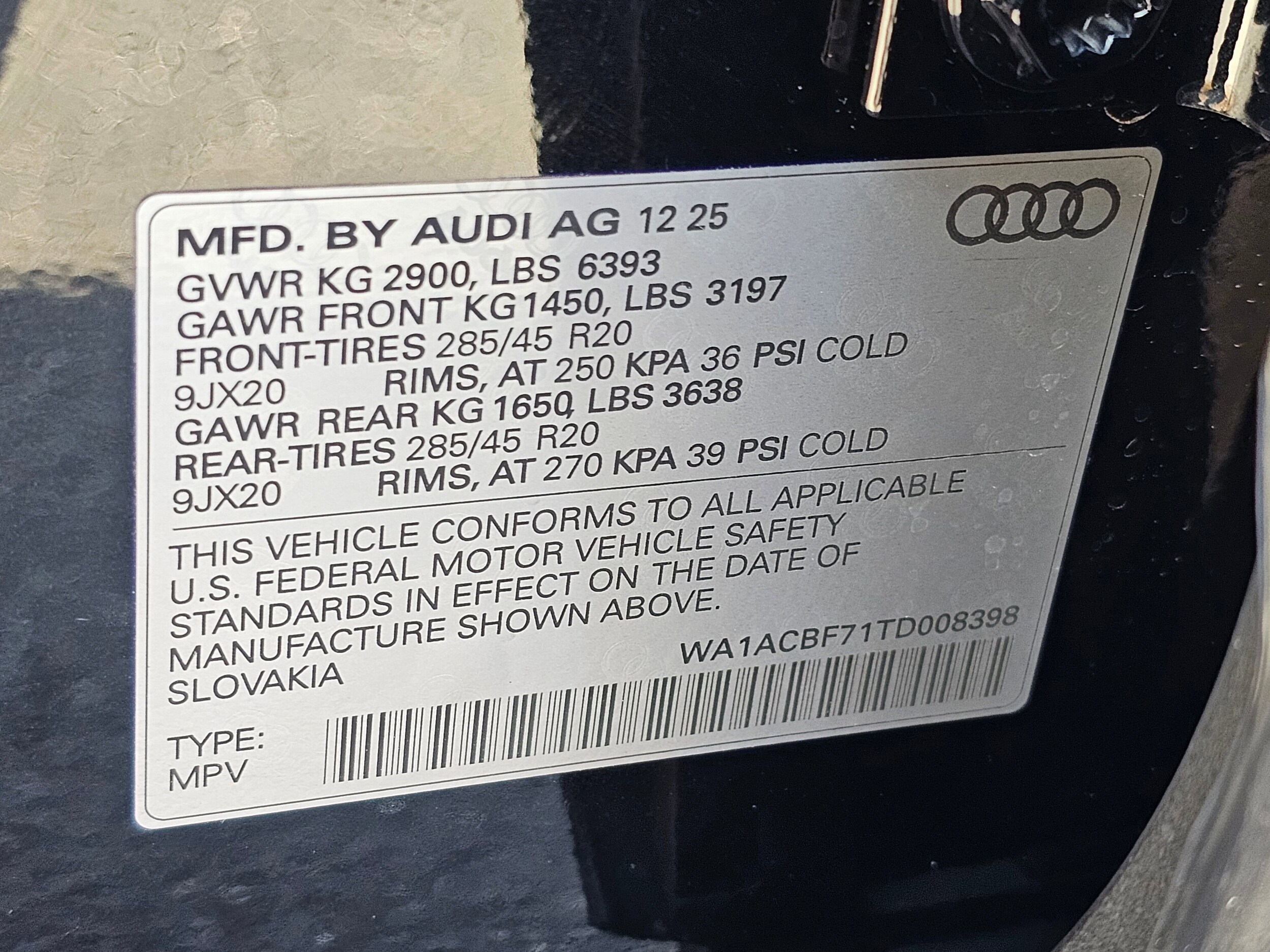 New 2026 Mythos Black Audi 45 Premium image 61