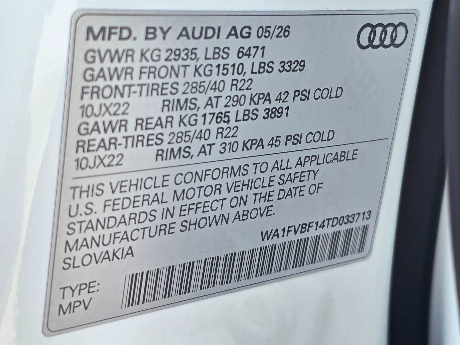 New 2026 Glacier White Audi 55 Prestige image 30