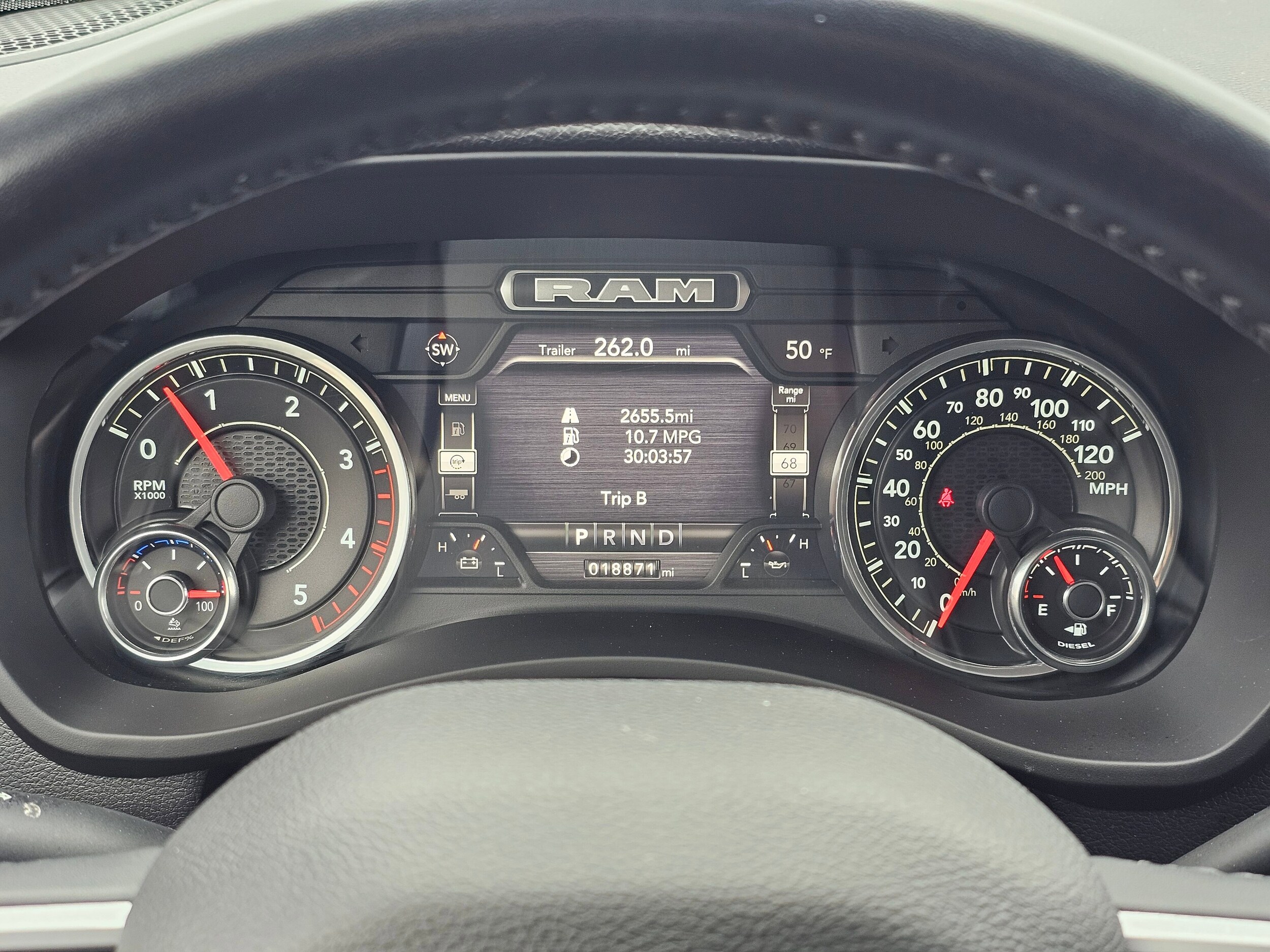 Used 2022 Patriot Blue Pearlcoat Ram Big Horn image 49