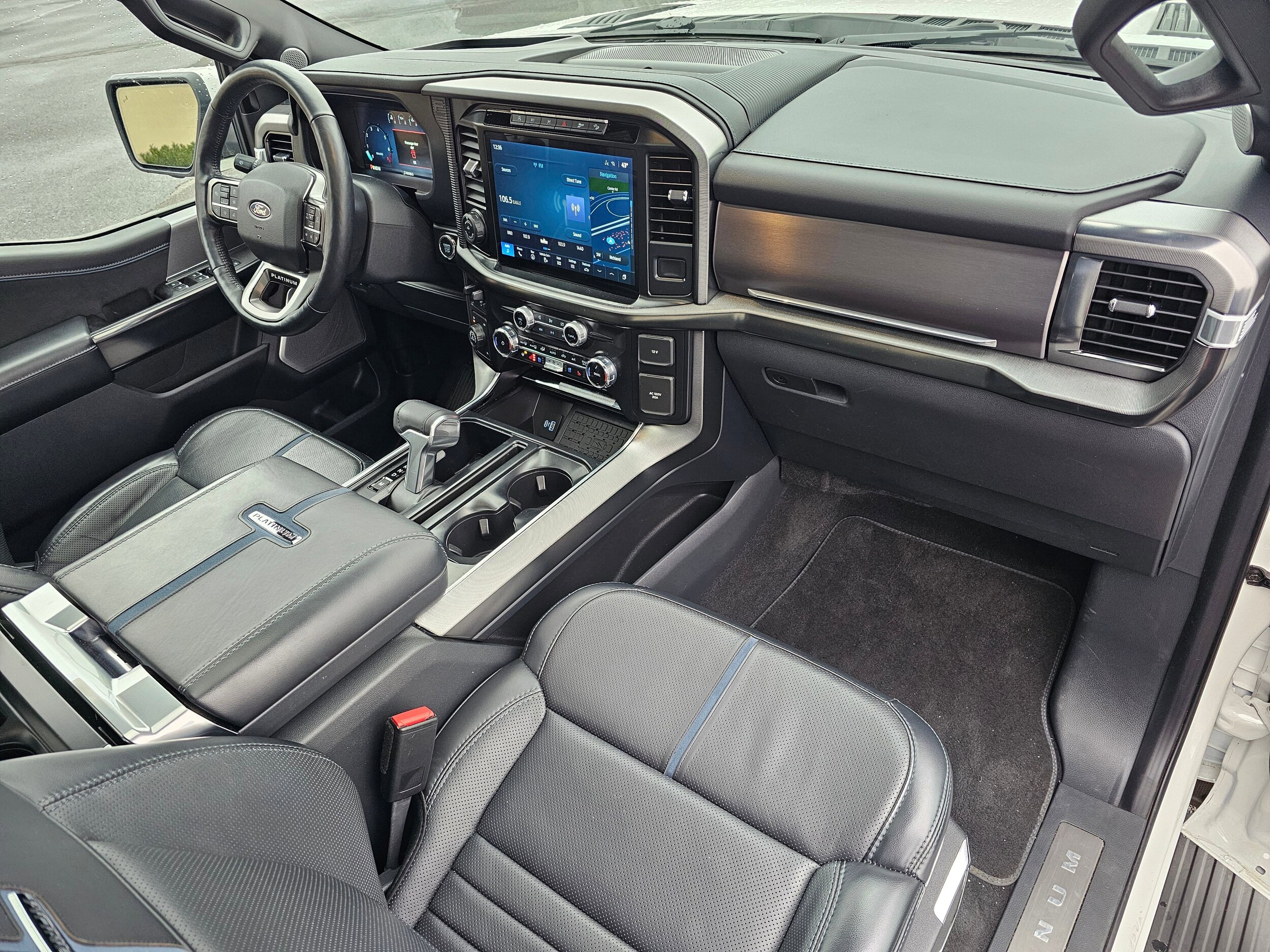 Used 2024 Star White Metallic Tri-Coat Ford Platinum image 48