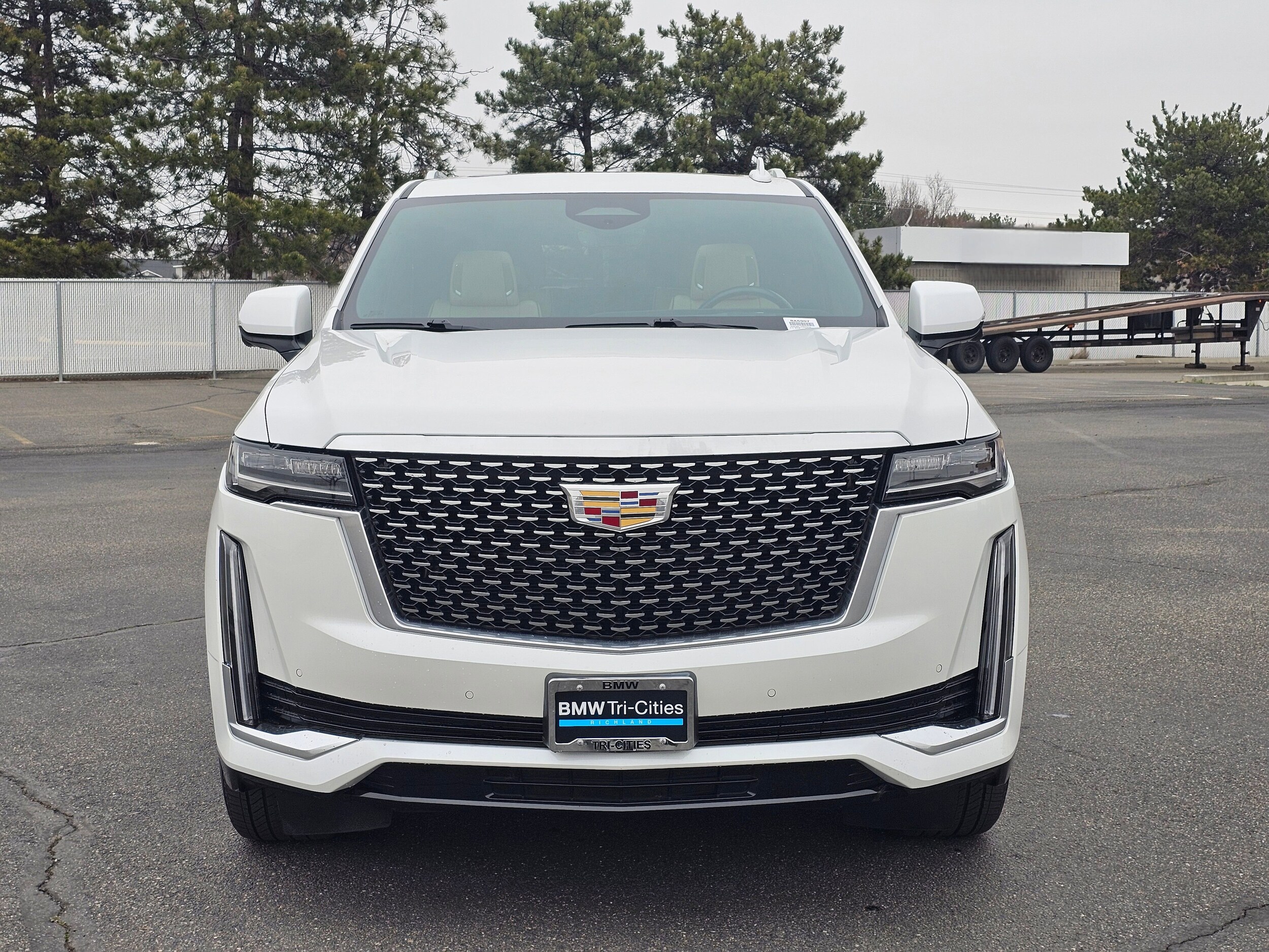 Used 2023 Crystal White Tricoat Cadillac 4WD Premium Luxury image 38