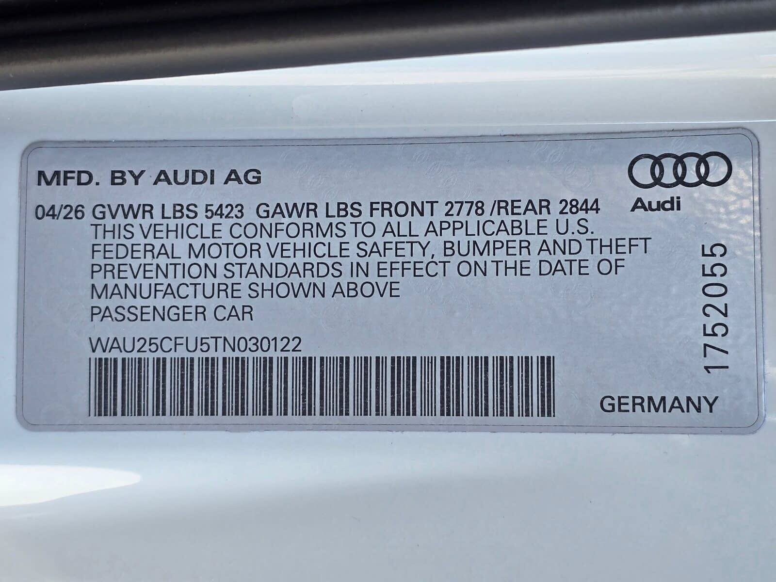 New 2026 Glacier White Audi 3.0T Premium Plus image 31