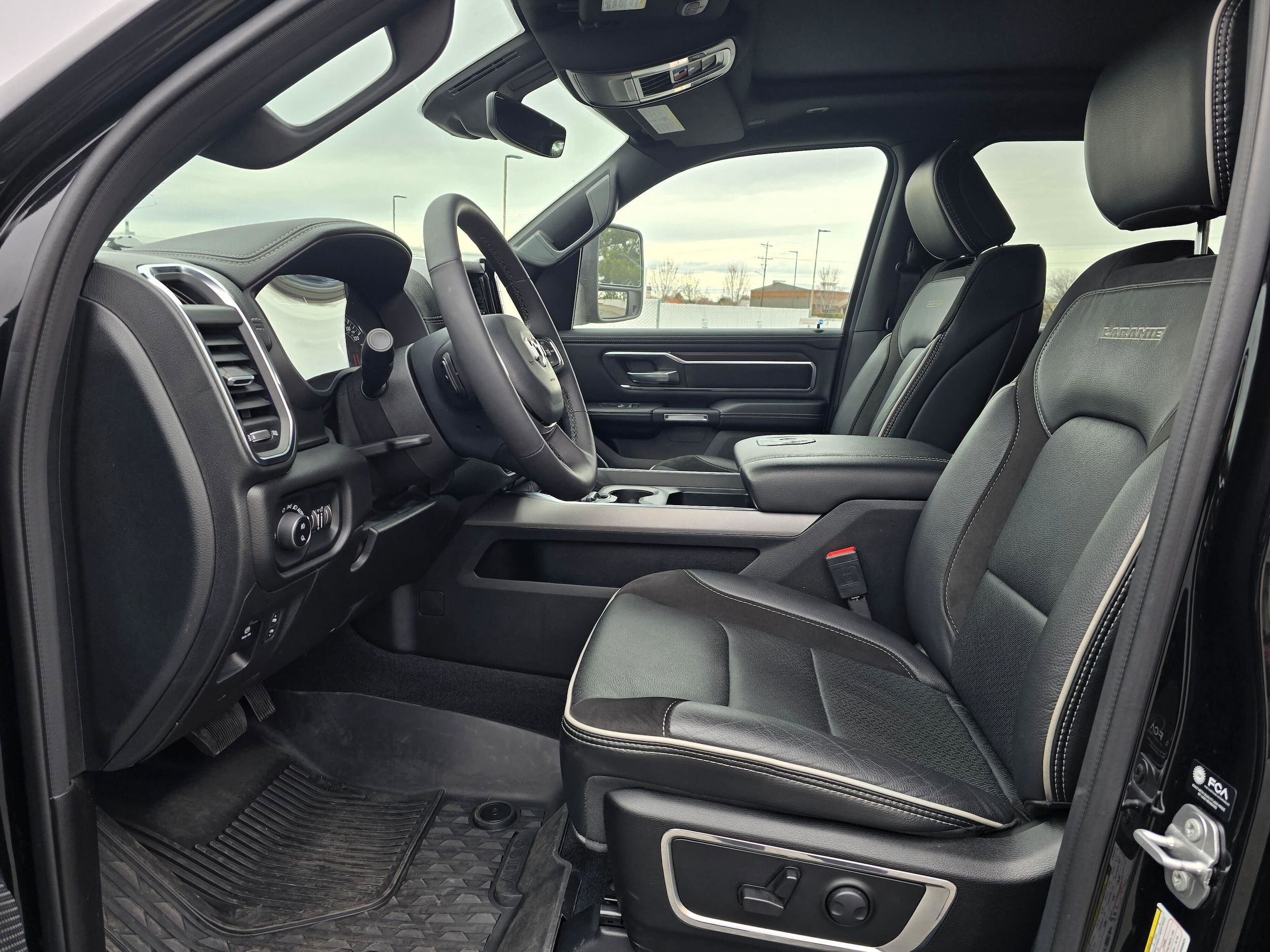 Used 2025 Diamond Black Crystal Pearlcoat Ram Laramie image 11