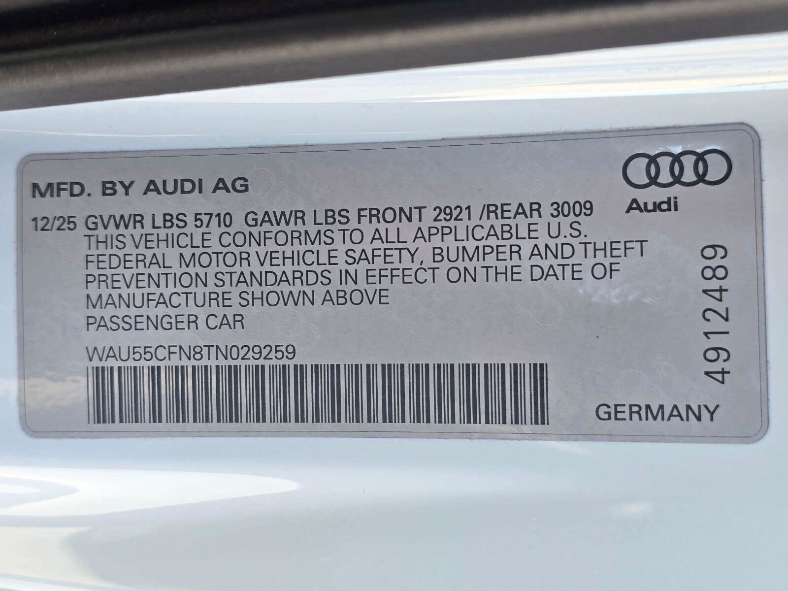 New 2026 Glacier White Audi Premium Plus image 29