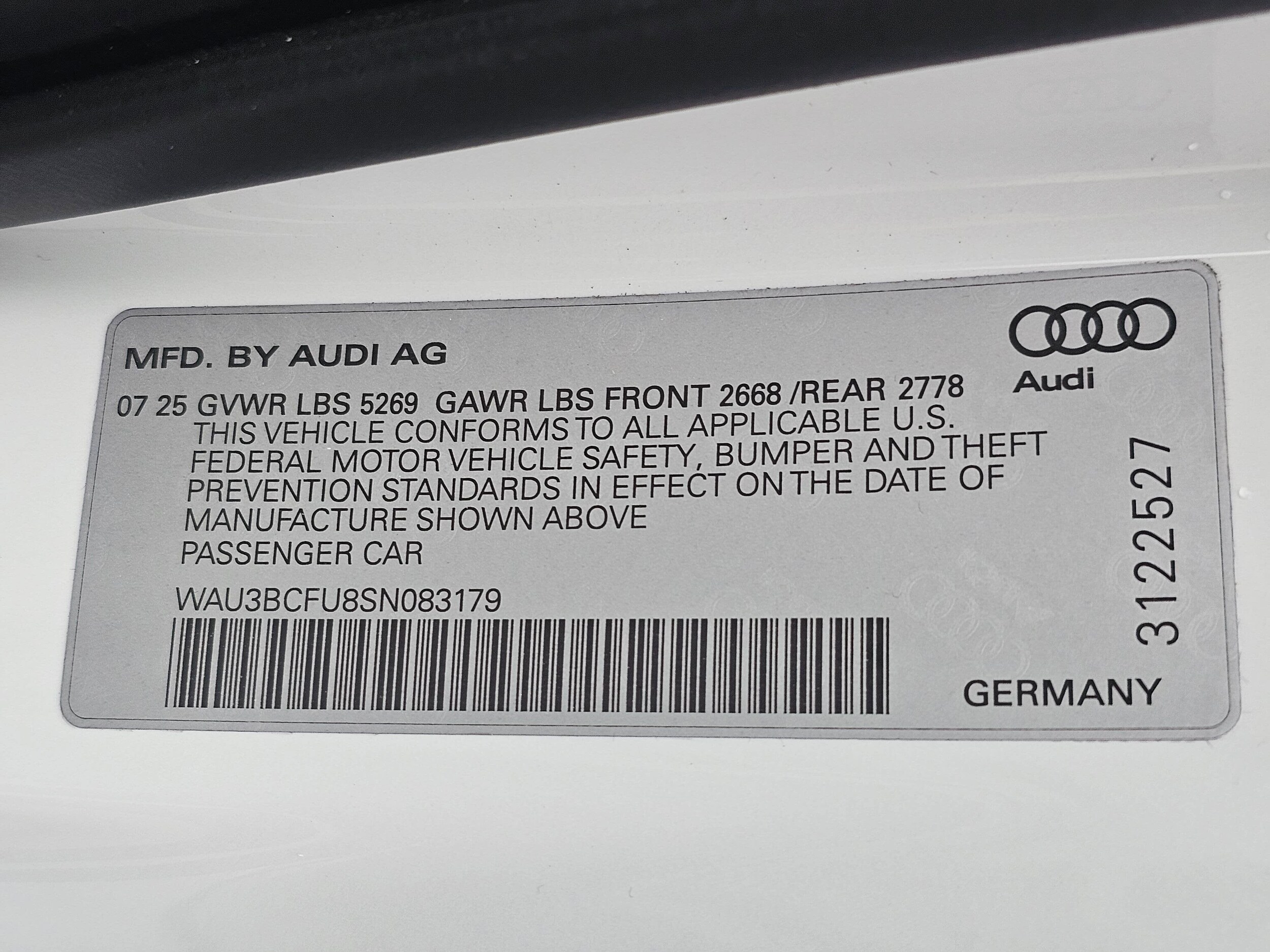 New 2025 Glacier White Audi 2.0T Prestige image 32