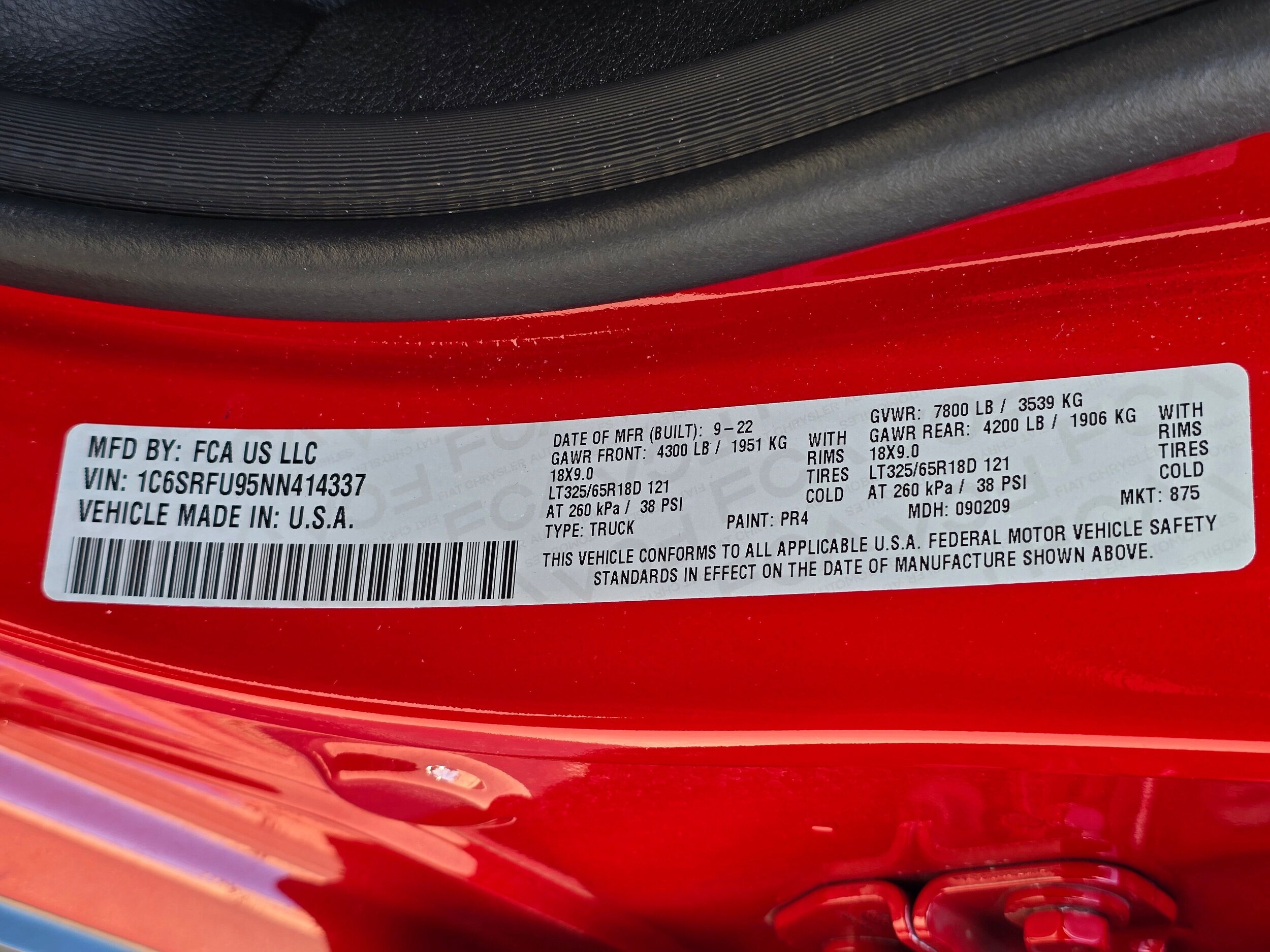 Used 2022 Flame Red Clearcoat Ram TRX image 65