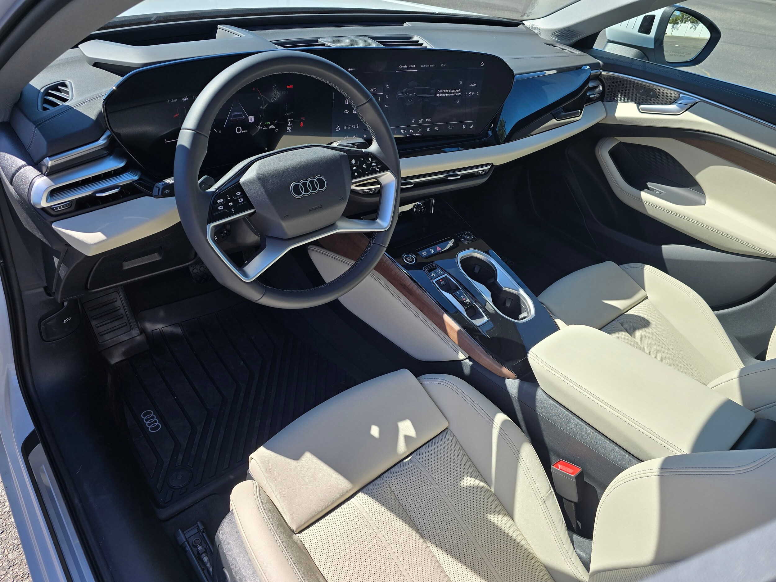 Used 2026 Glacier White Metallic Audi Premium Plus image 2