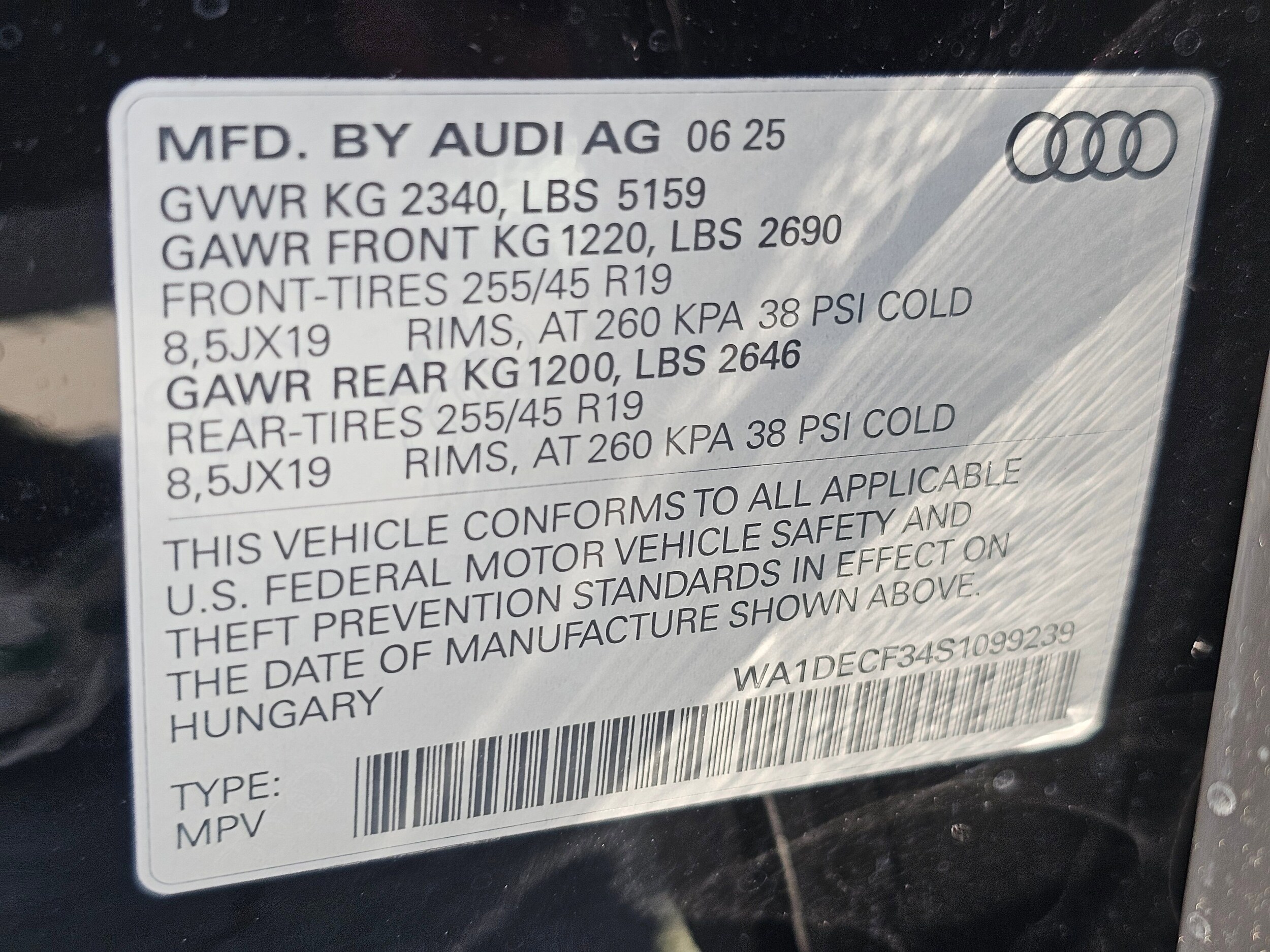 New 2025 Mythos Black Audi 45 S line Premium image 29