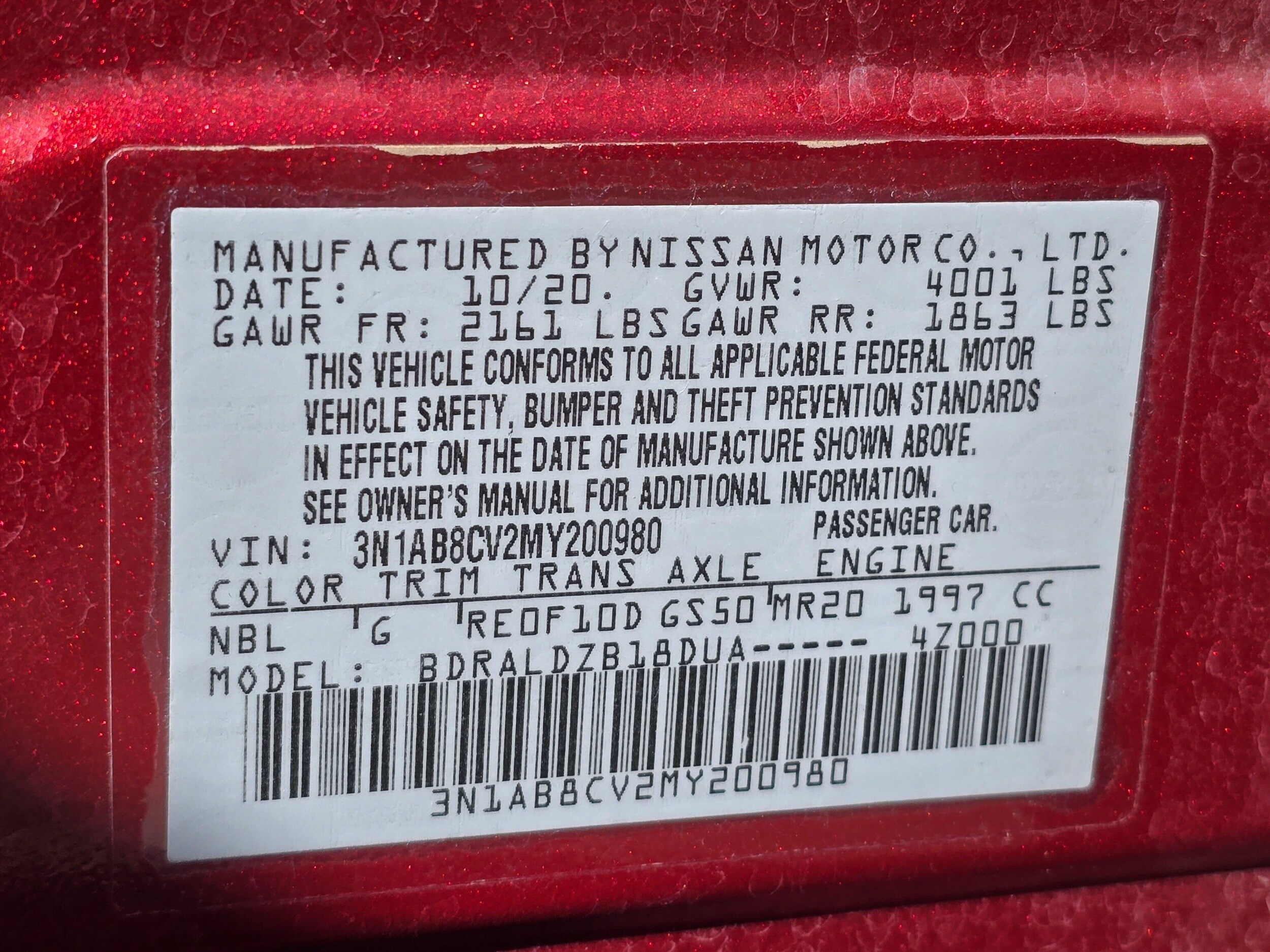 Used 2021 Scarlet Ember Tintcoat Nissan SV image 30