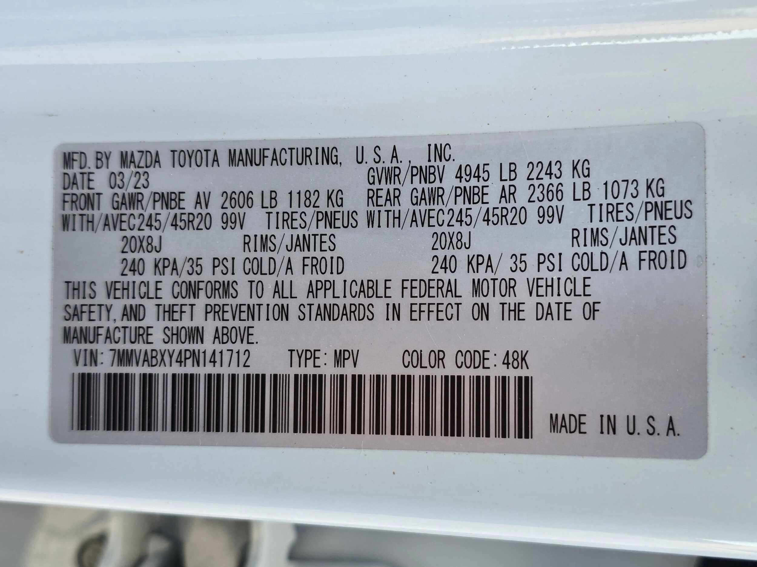 Used 2023 Wind Chill Pearl Mazda 2.5 Turbo image 29