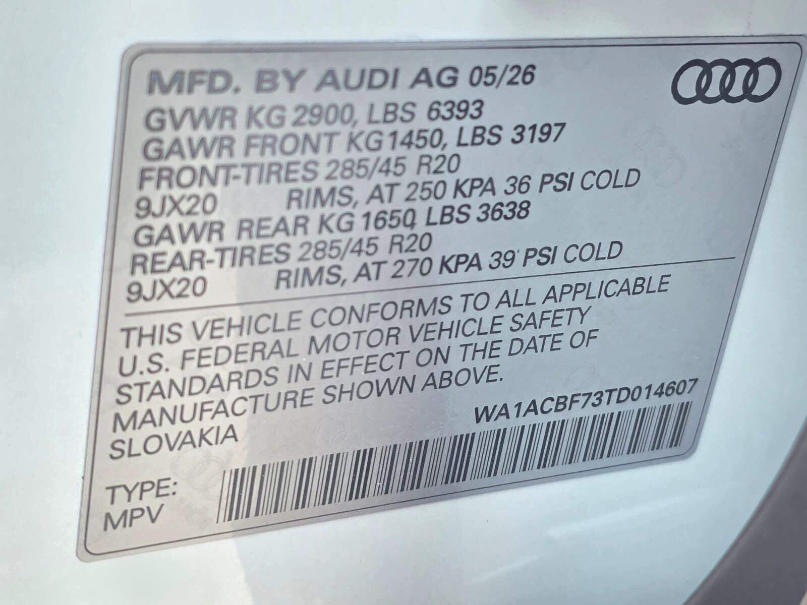 New 2026 Glacier White Audi 45 Premium image 29