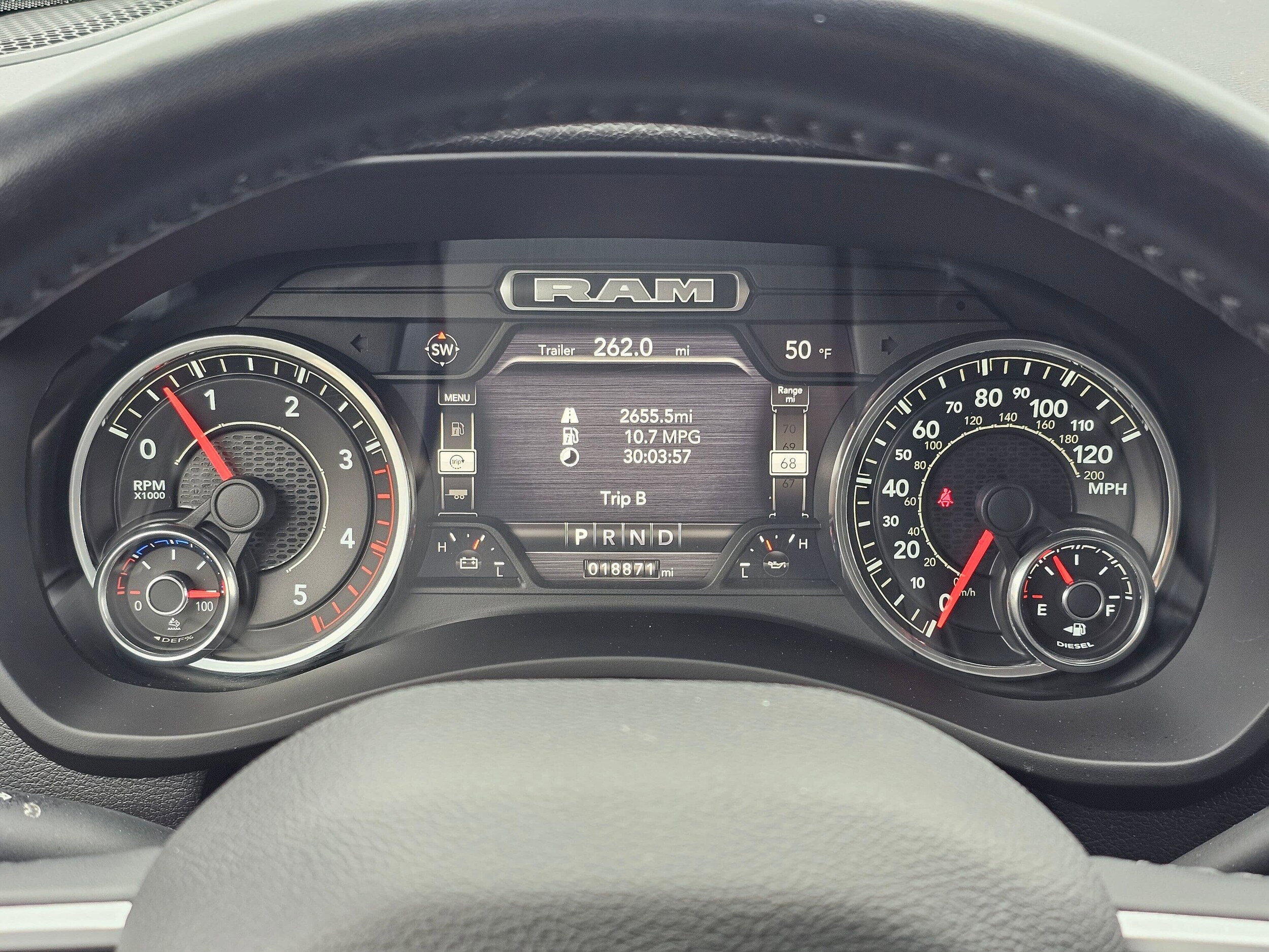 Used 2022 Patriot Blue Pearlcoat Ram Big Horn image 18