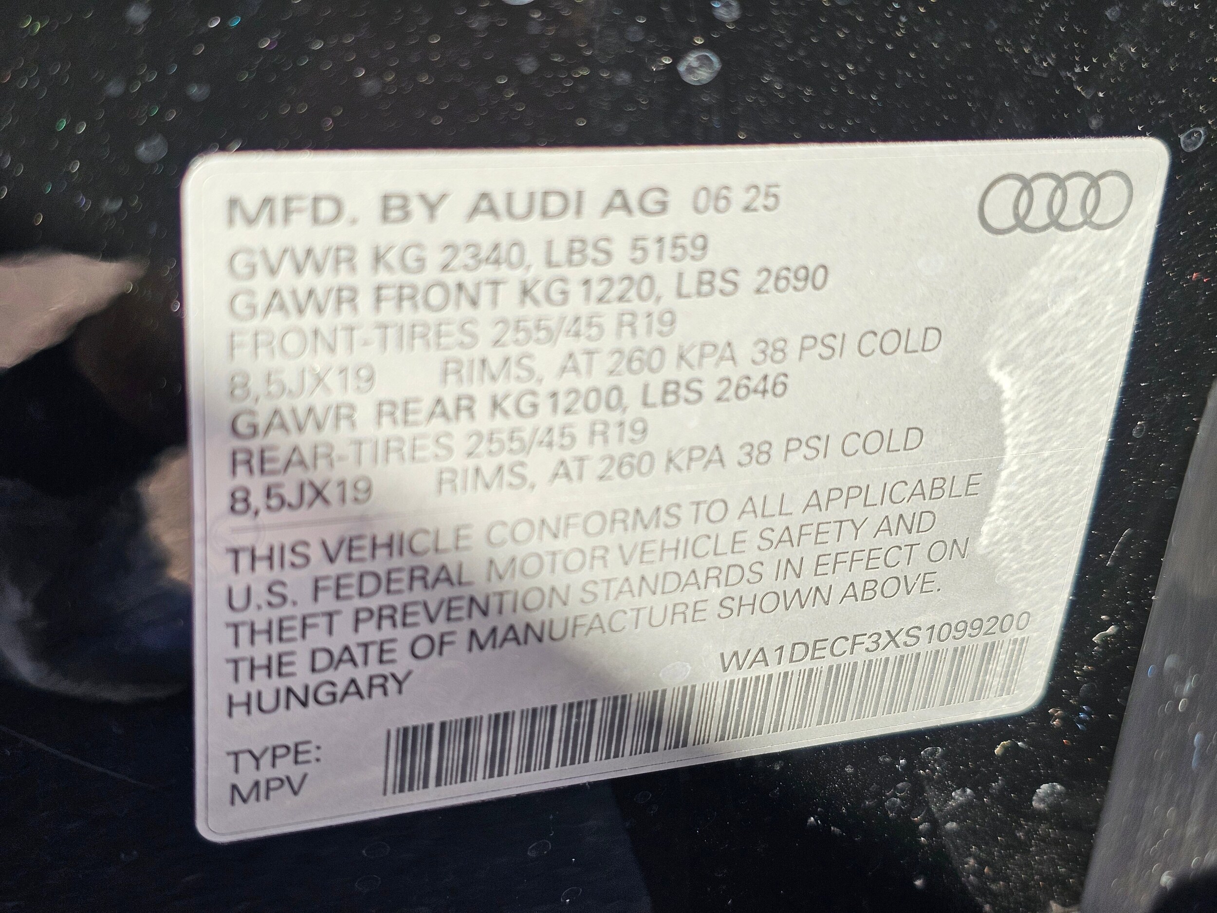 New 2025 Mythos Black Audi 45 S line Premium image 30