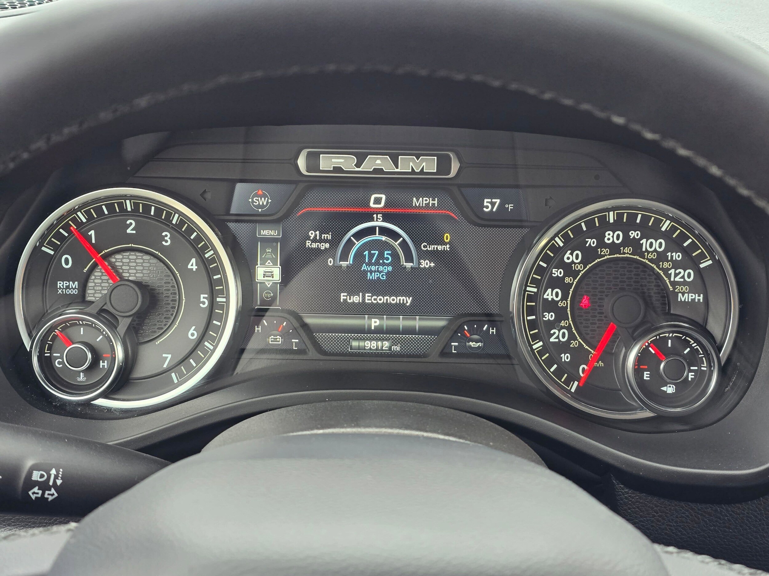 Used 2025 Diamond Black Crystal Pearlcoat Ram Laramie image 18