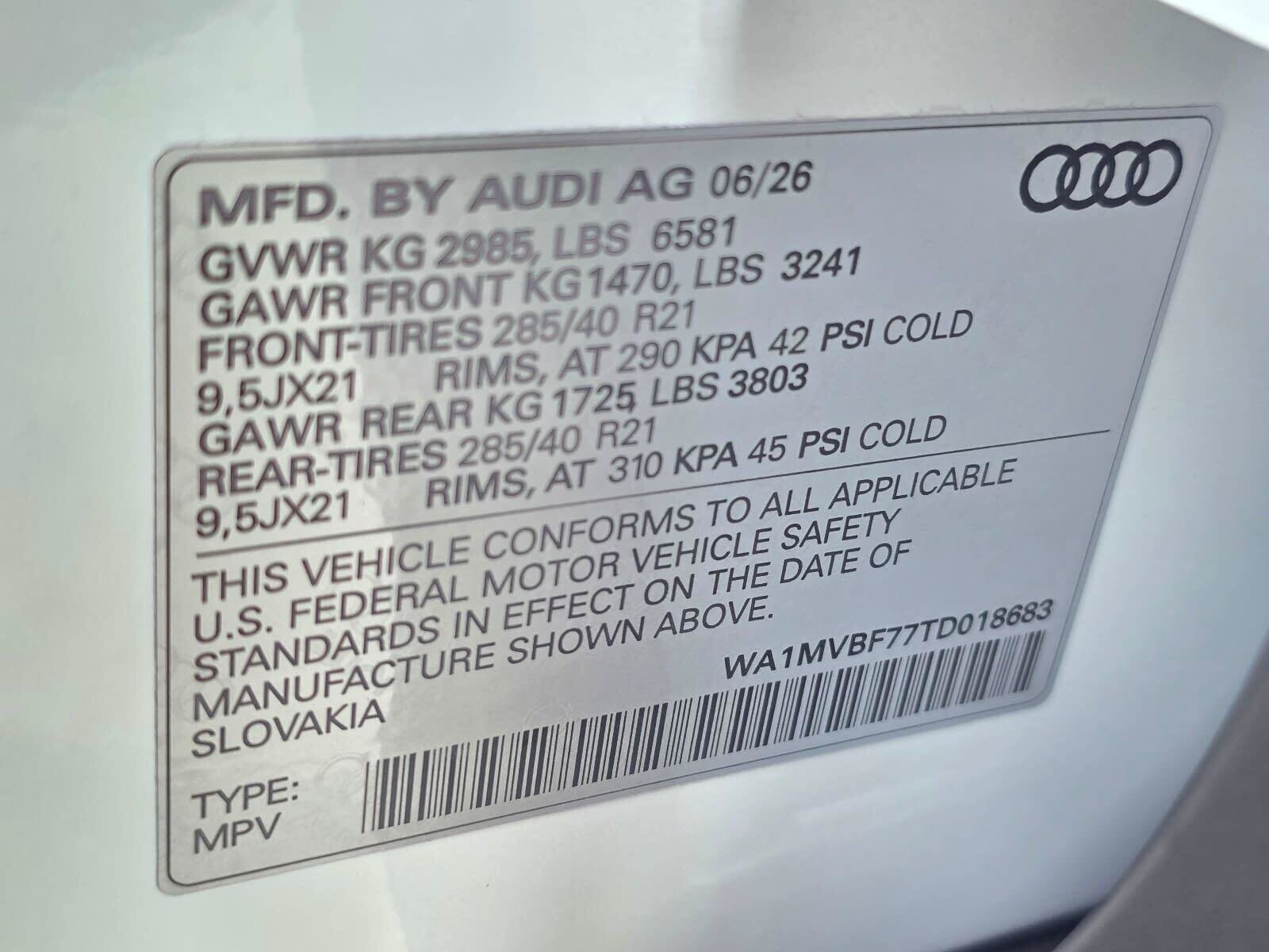 New 2026 Glacier White Audi S line 55 Premium Plus image 29