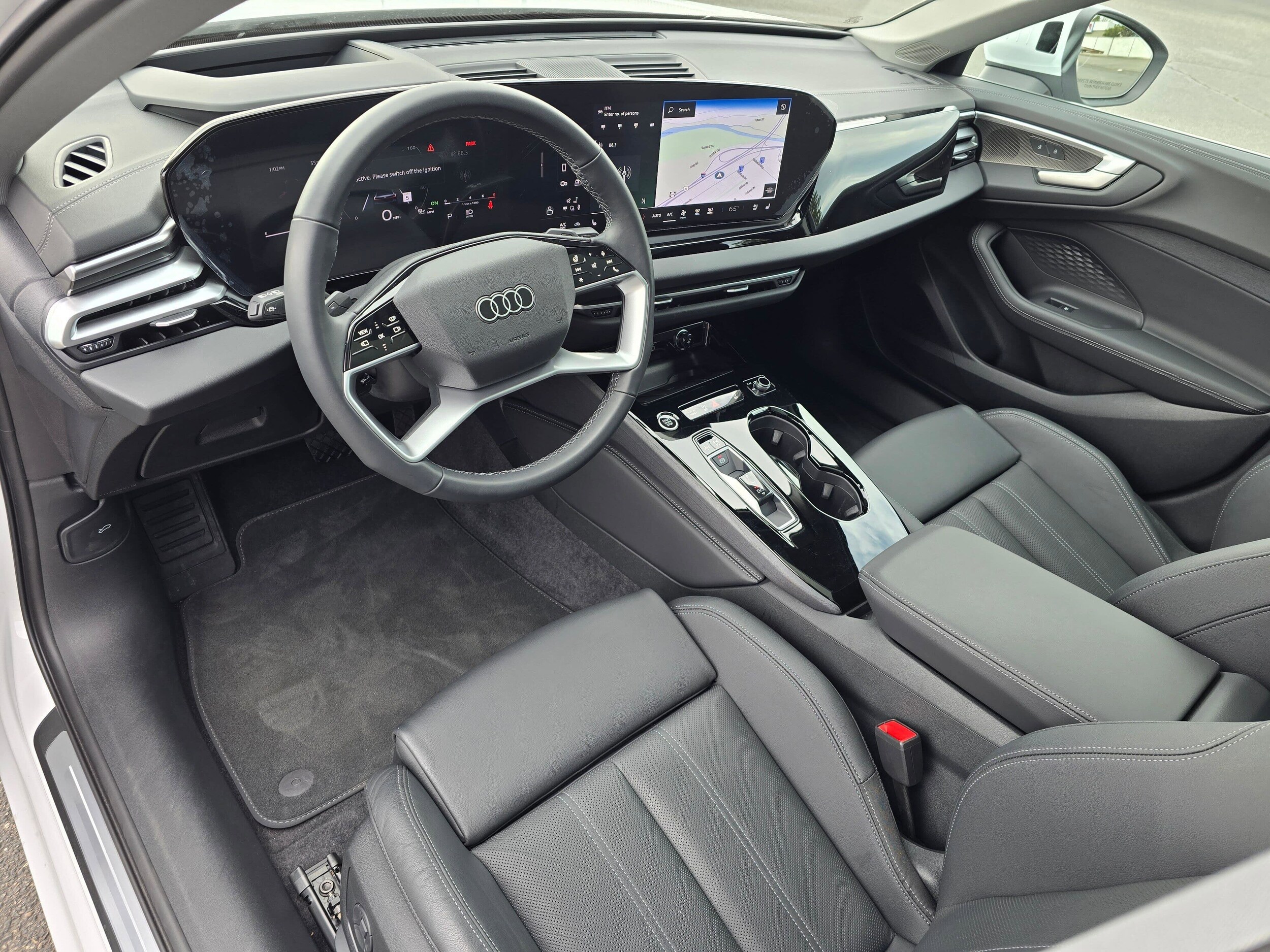 Certified Used 2025 Glacier White Metallic Audi Premium Plus image 2