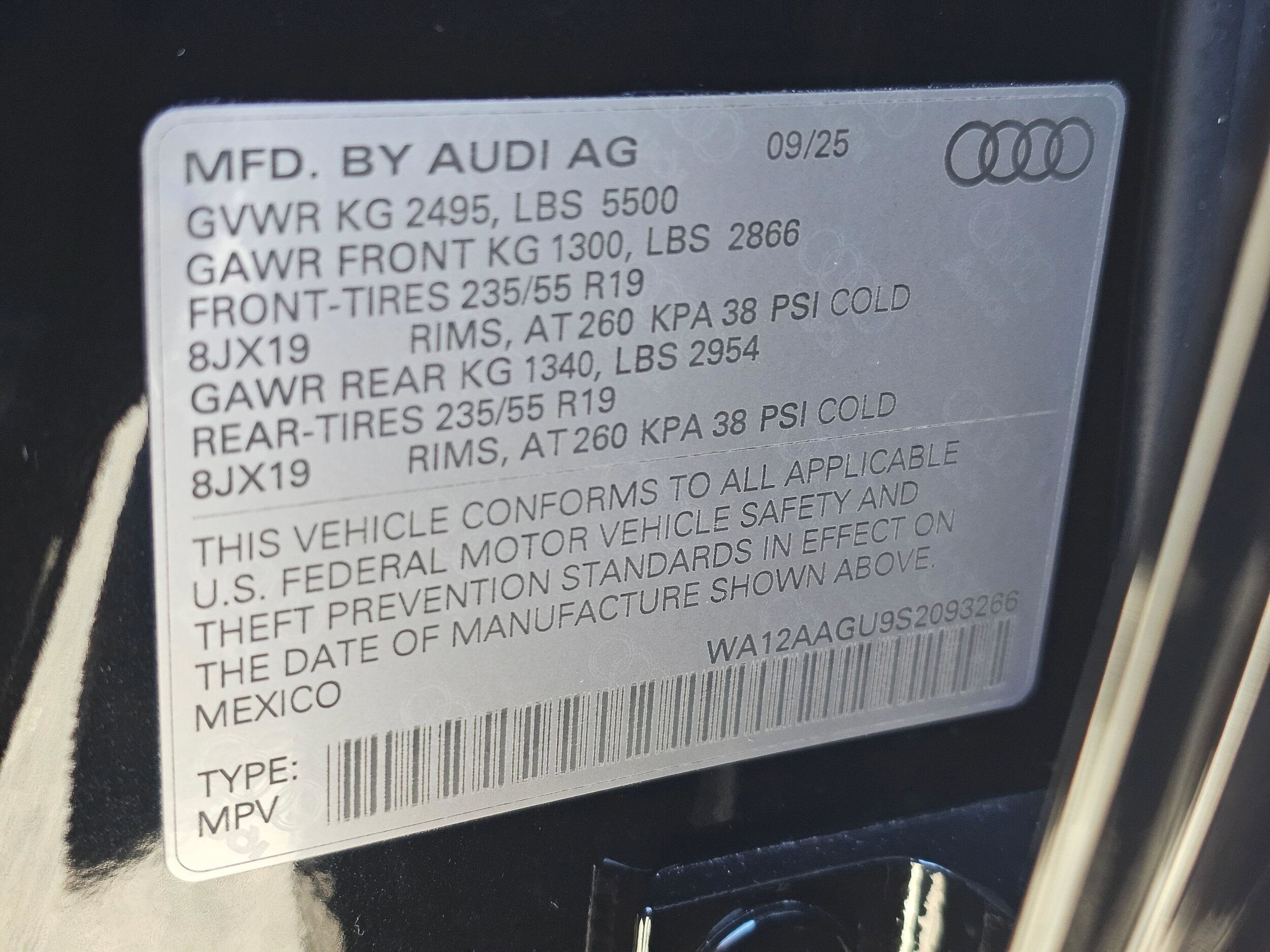 New 2025 Mythos Black Audi 2.0T Premium Plus image 30