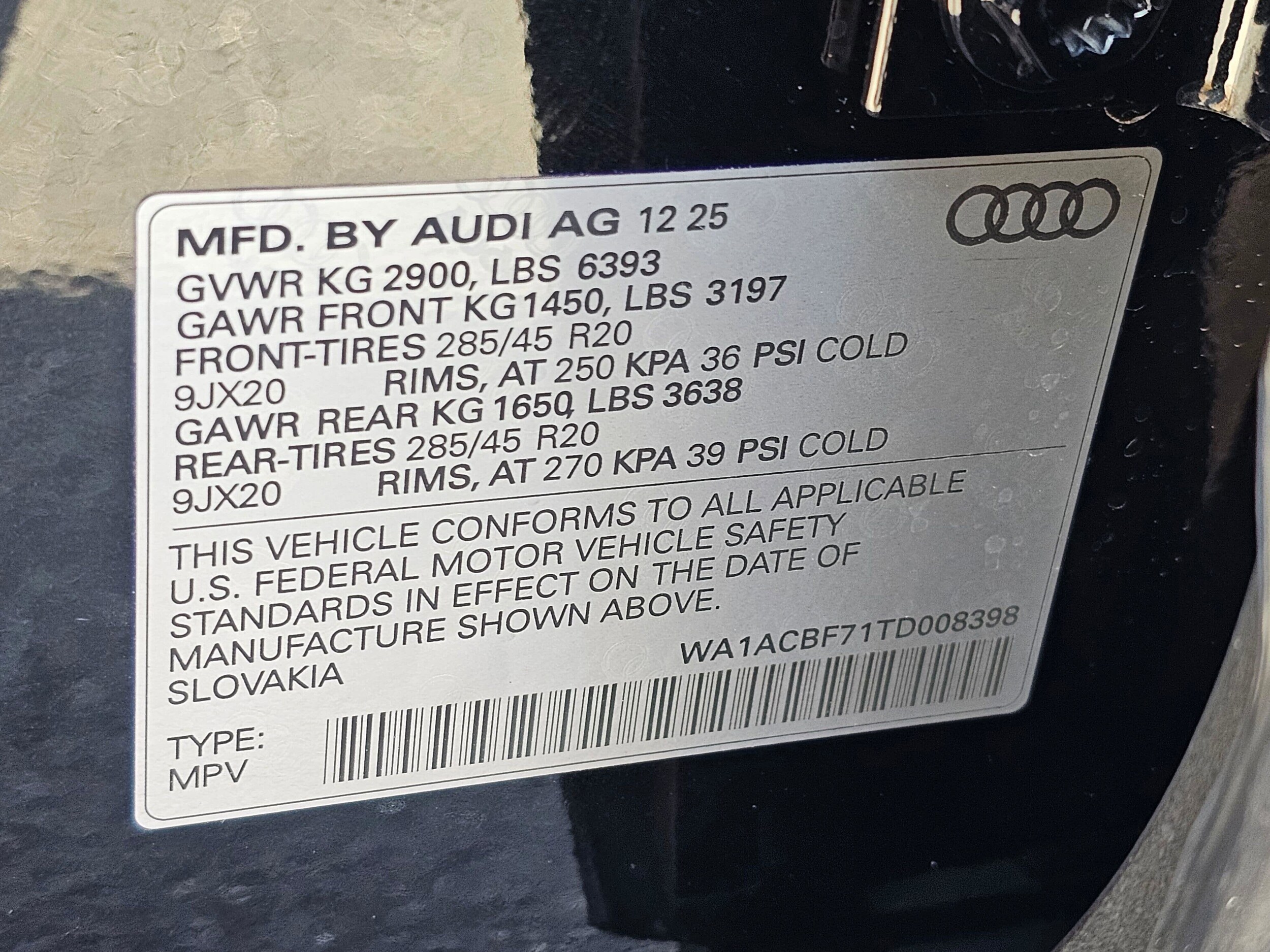 New 2026 Mythos Black Audi 45 Premium image 30