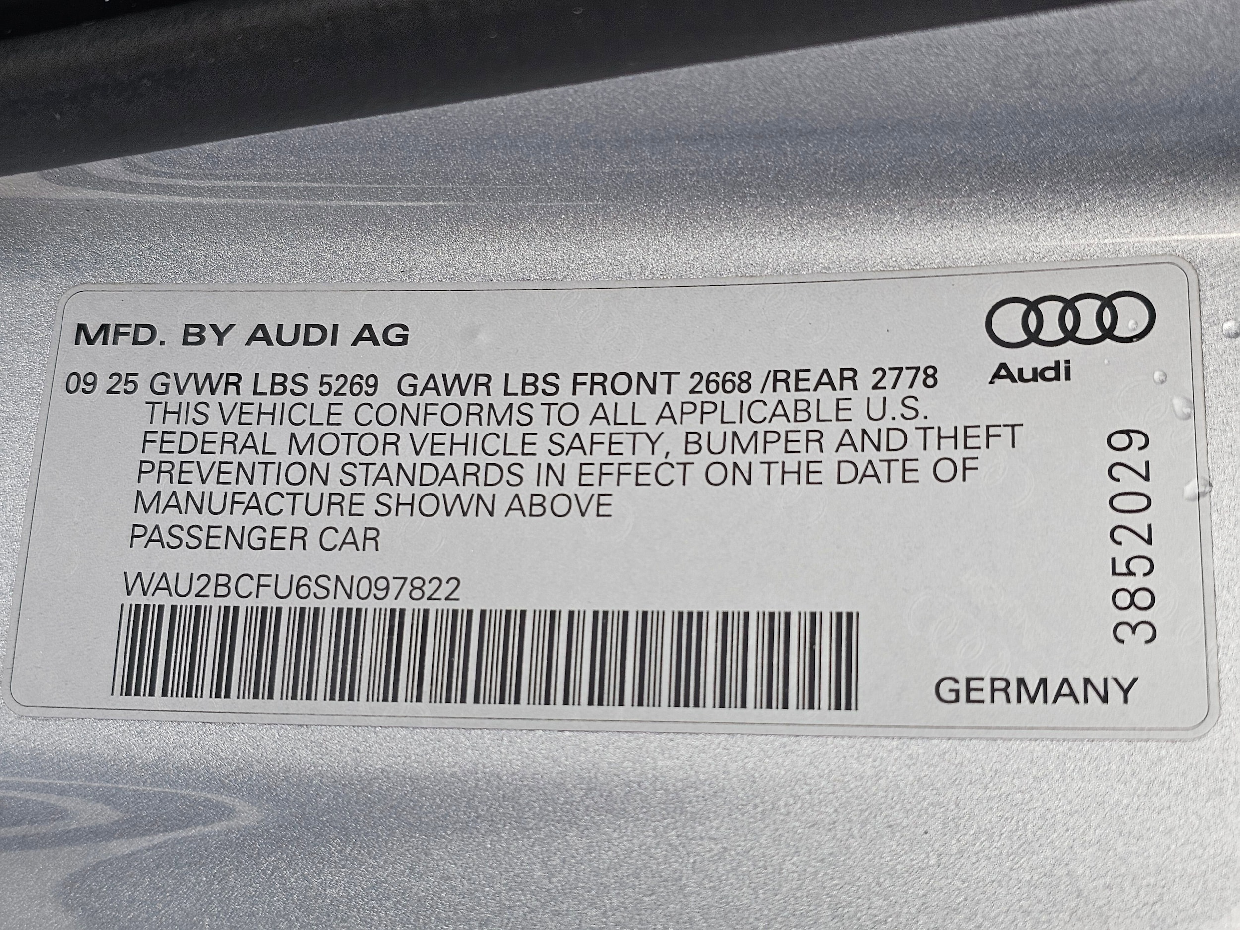 New 2025 Florett Silver Audi 2.0T Premium Plus image 63