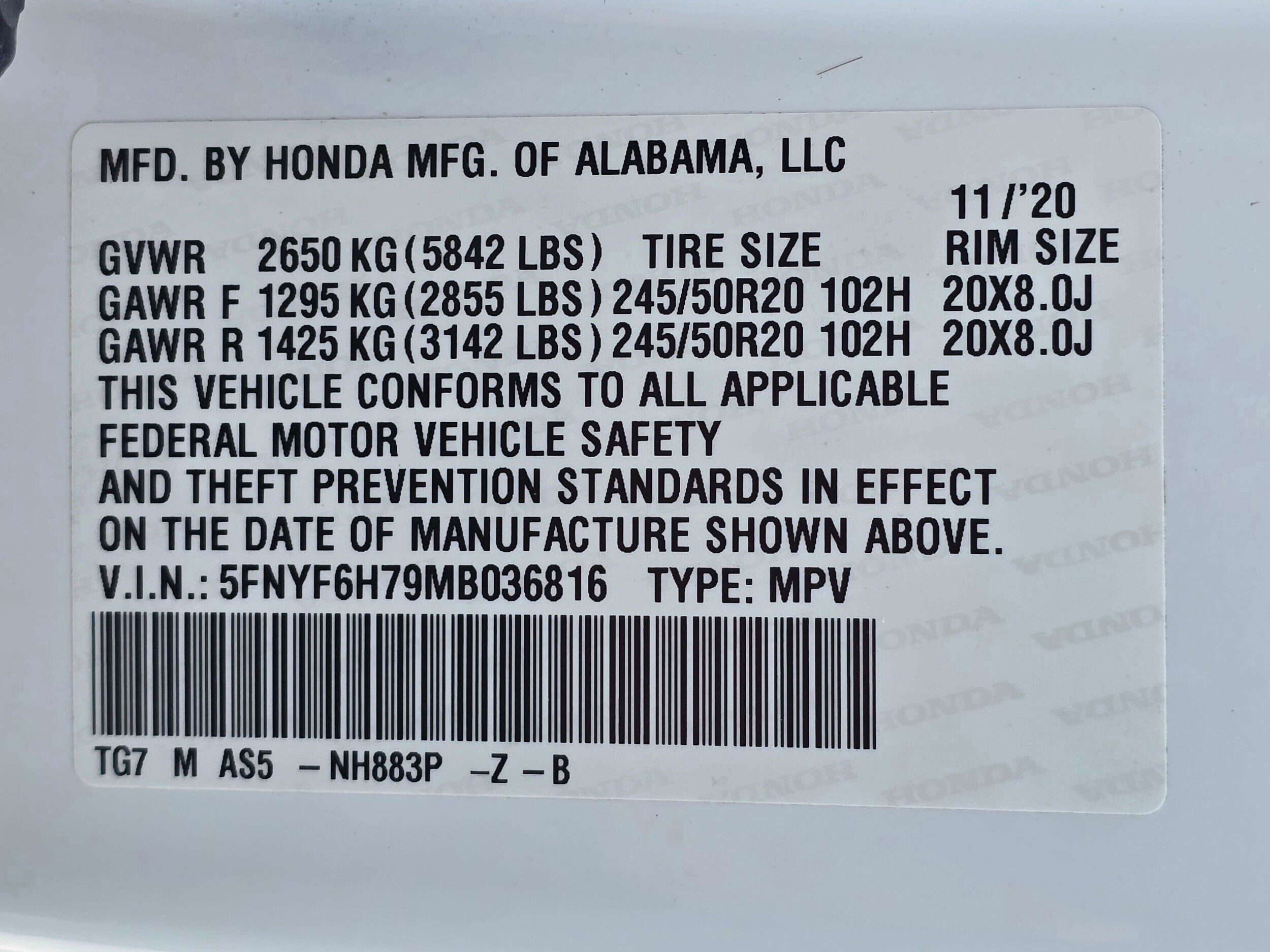 Used 2021 Platinum White Pearl Honda Black Edition image 32